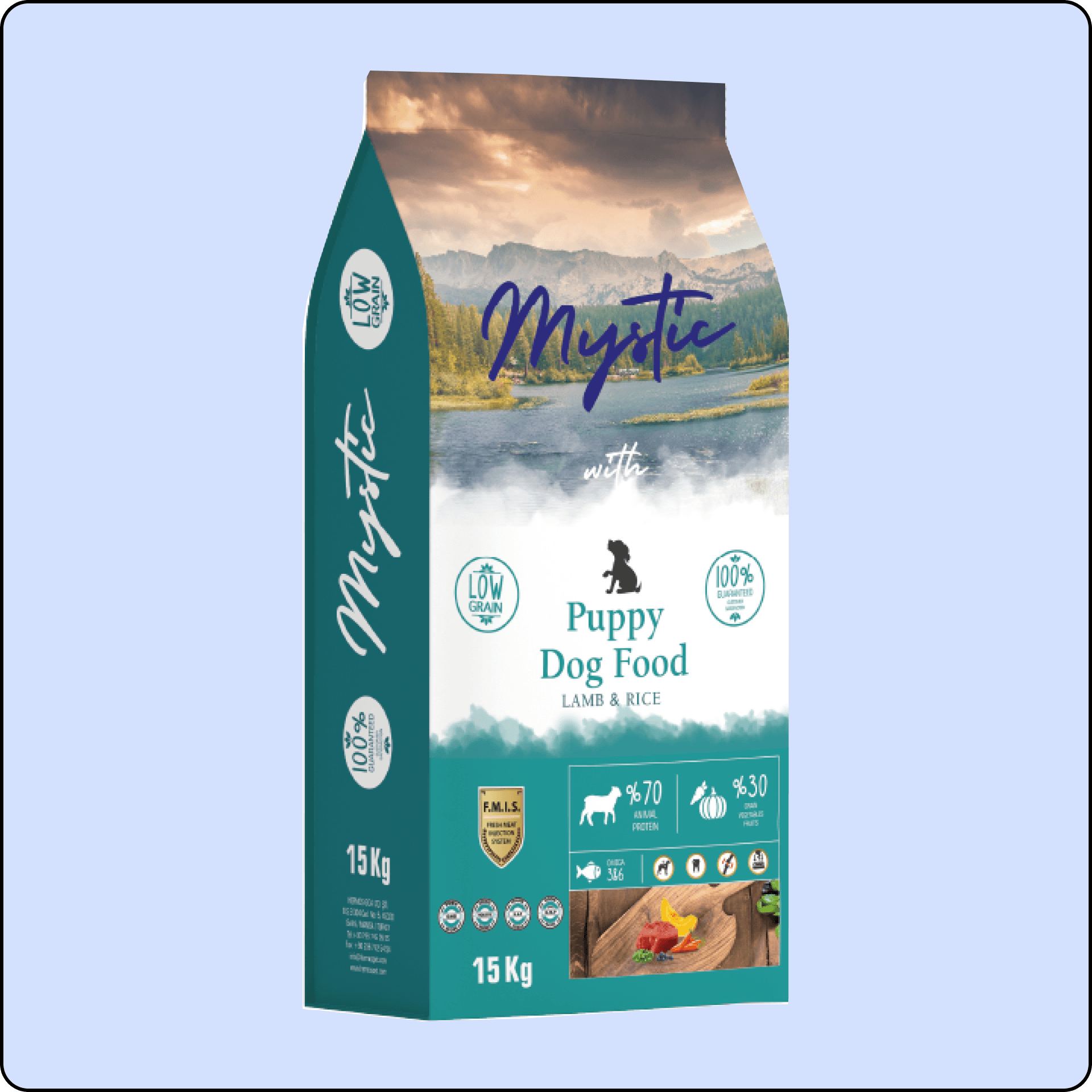 Mystic Düşük Tahıllı Kuzulu Yavru Köpek Maması 15 Kg