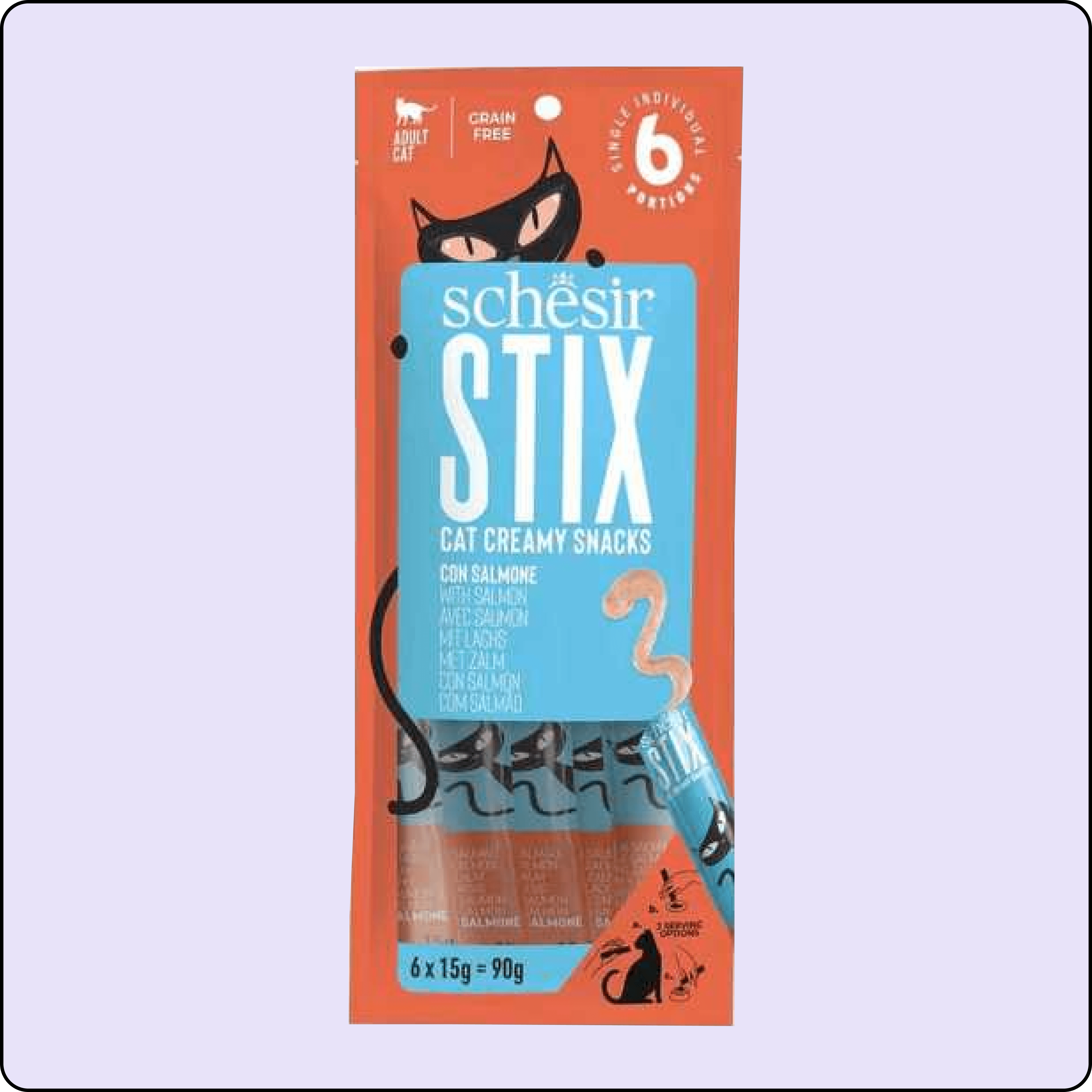 Schesir Cat Stix Somonlu Krema Kedi Ödülü 6 X 15 gr
