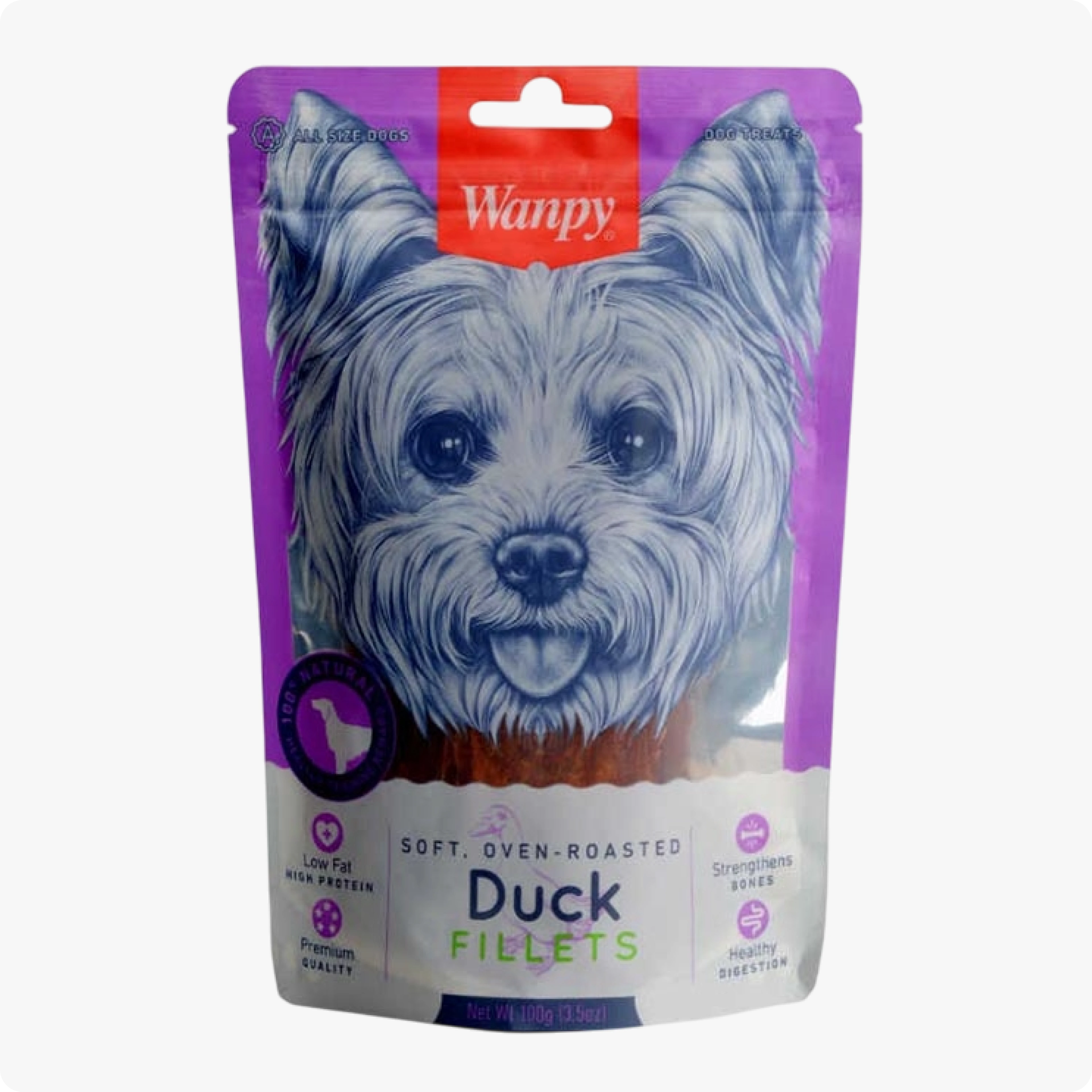 Wanpy Oven Roasted Gerçek Ördek Fileto Köpek Ödülü 100 gr