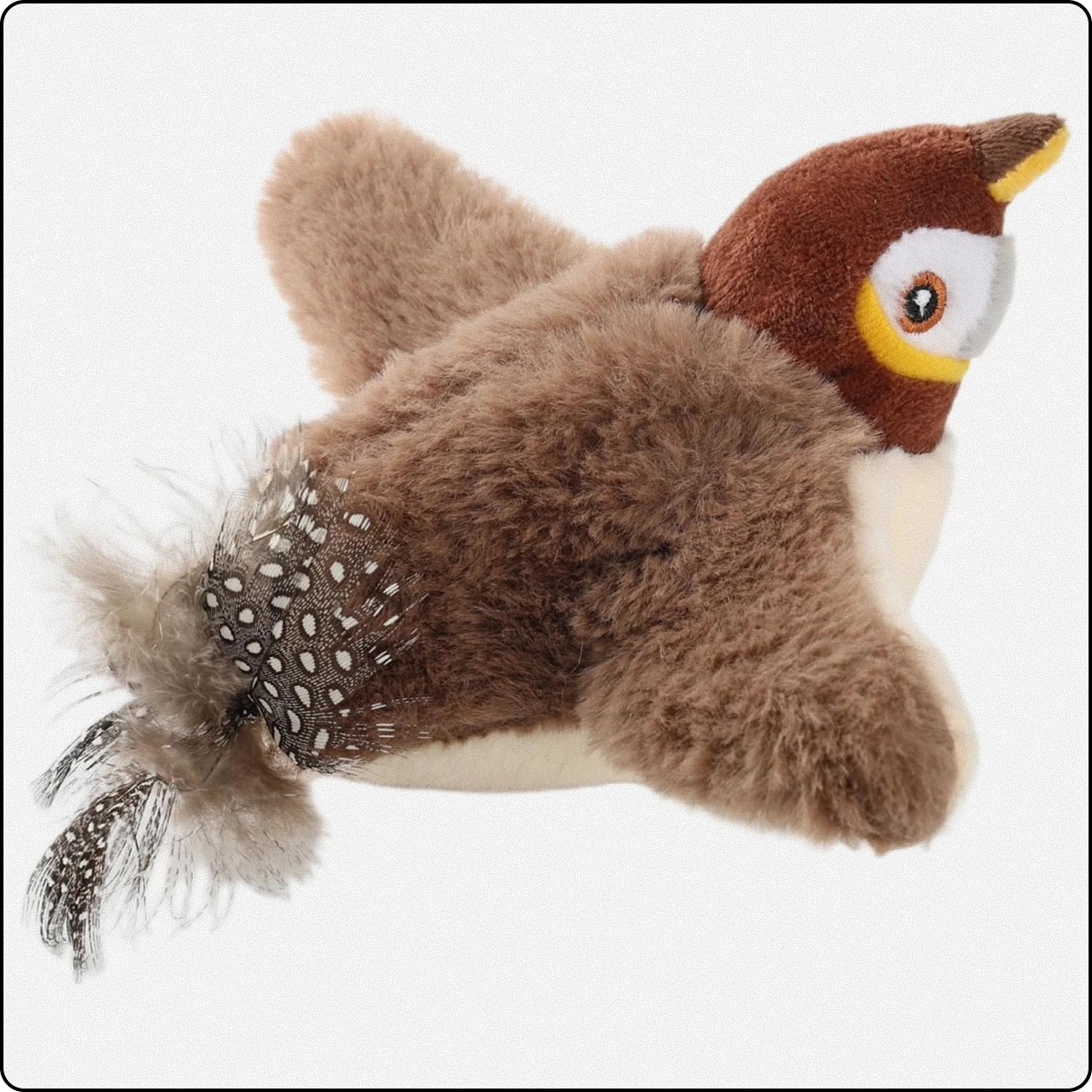 Sesli ve Kanat Çırpan Uçan Kuş Kedi Oyuncağı | Etkileşimli Eğlence, Gerçekçi Deneyim