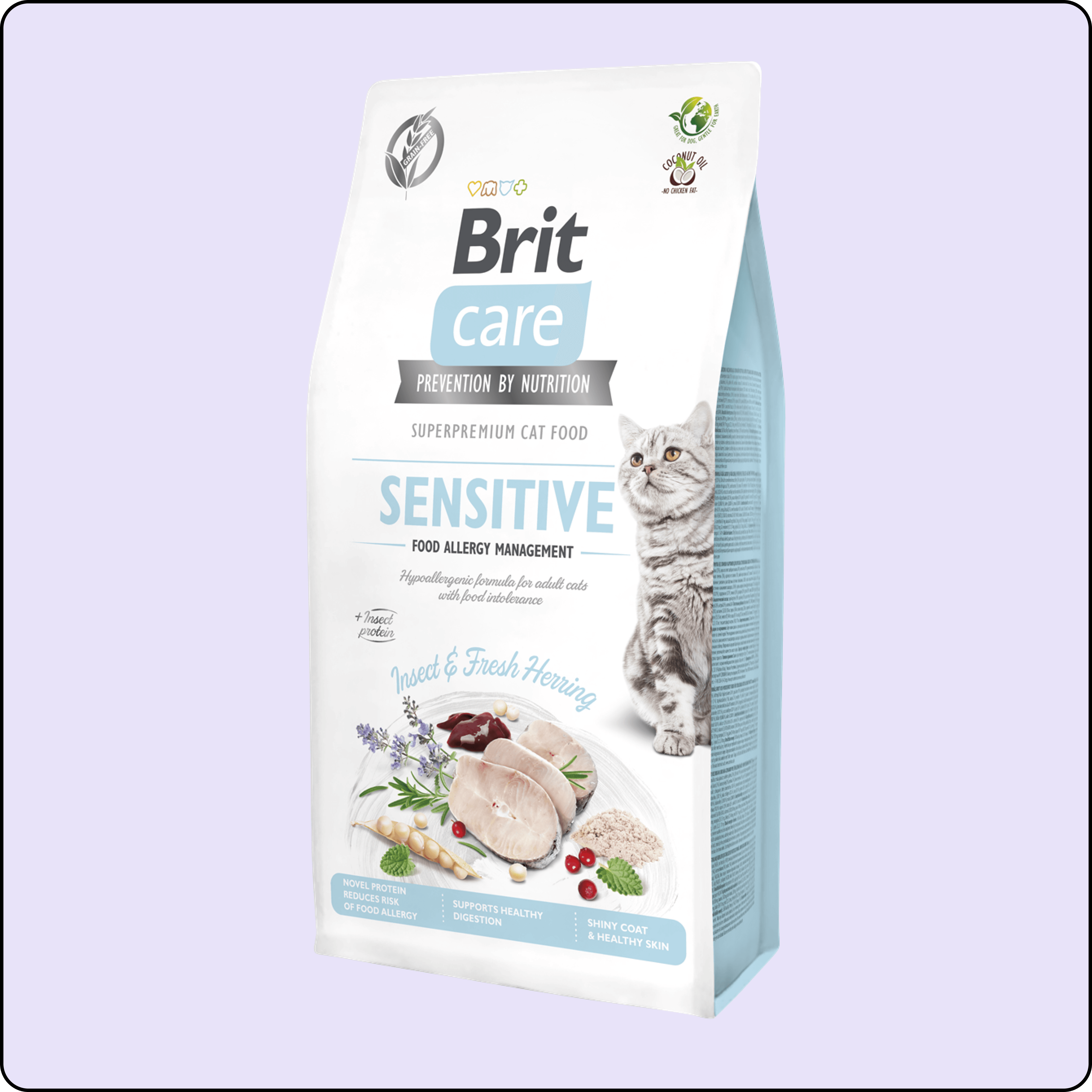 Brit Care Sensitive Hipoalerjenik Larva Proteinli Tahılsız Yetişkin Kedi Maması 7 kg