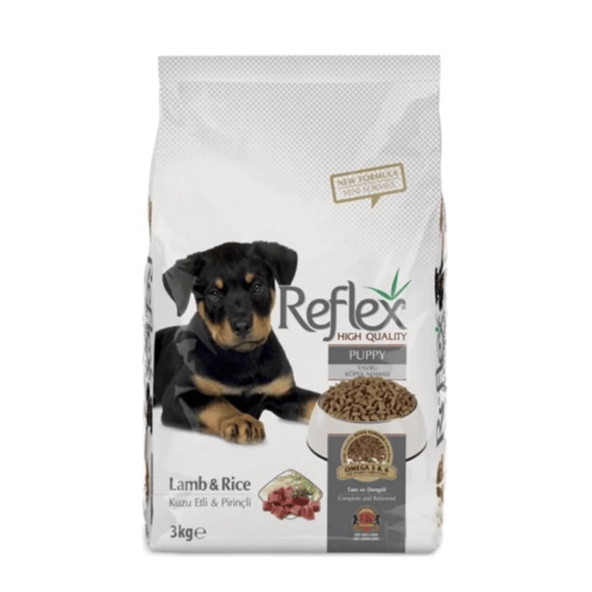 Reflex Kuzu Etli Ve Pirinçli Yavru Köpek Maması 3 kg