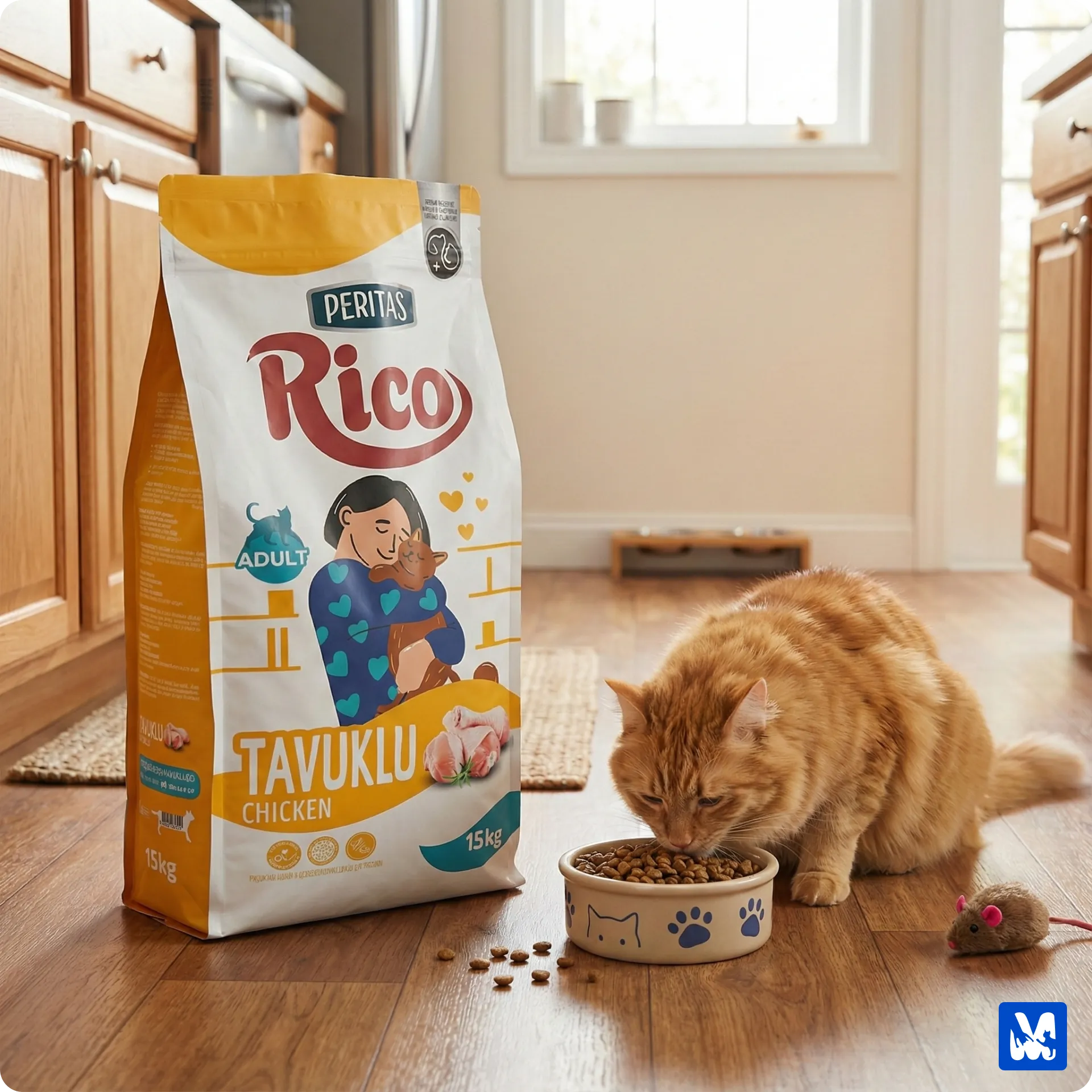 Rico Tavuklu Yetişkin Kedi Maması 15 kg
