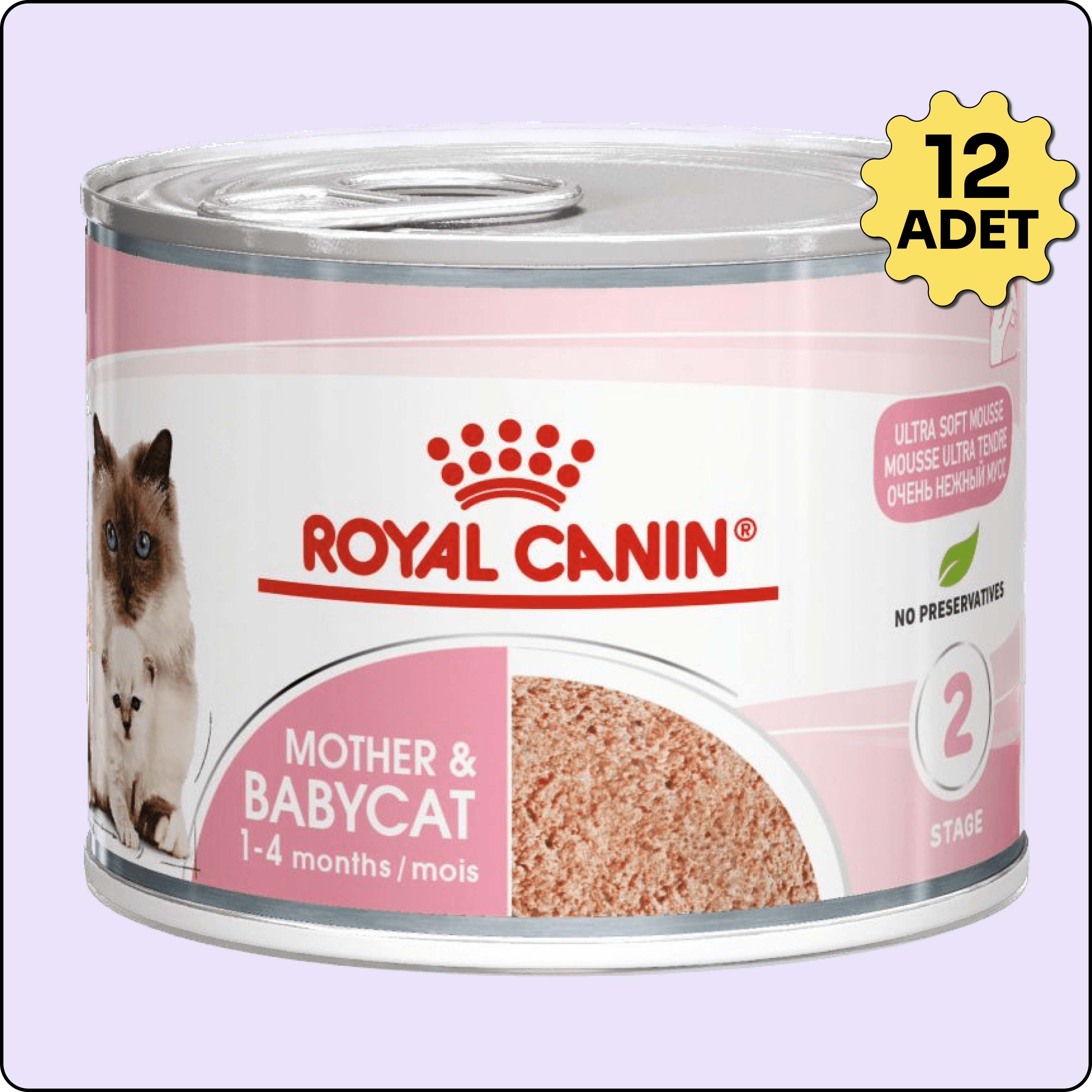 Royal Canin Mother&Babycat Ezme Yavru Kedi Konservesi 195 gr 12'li