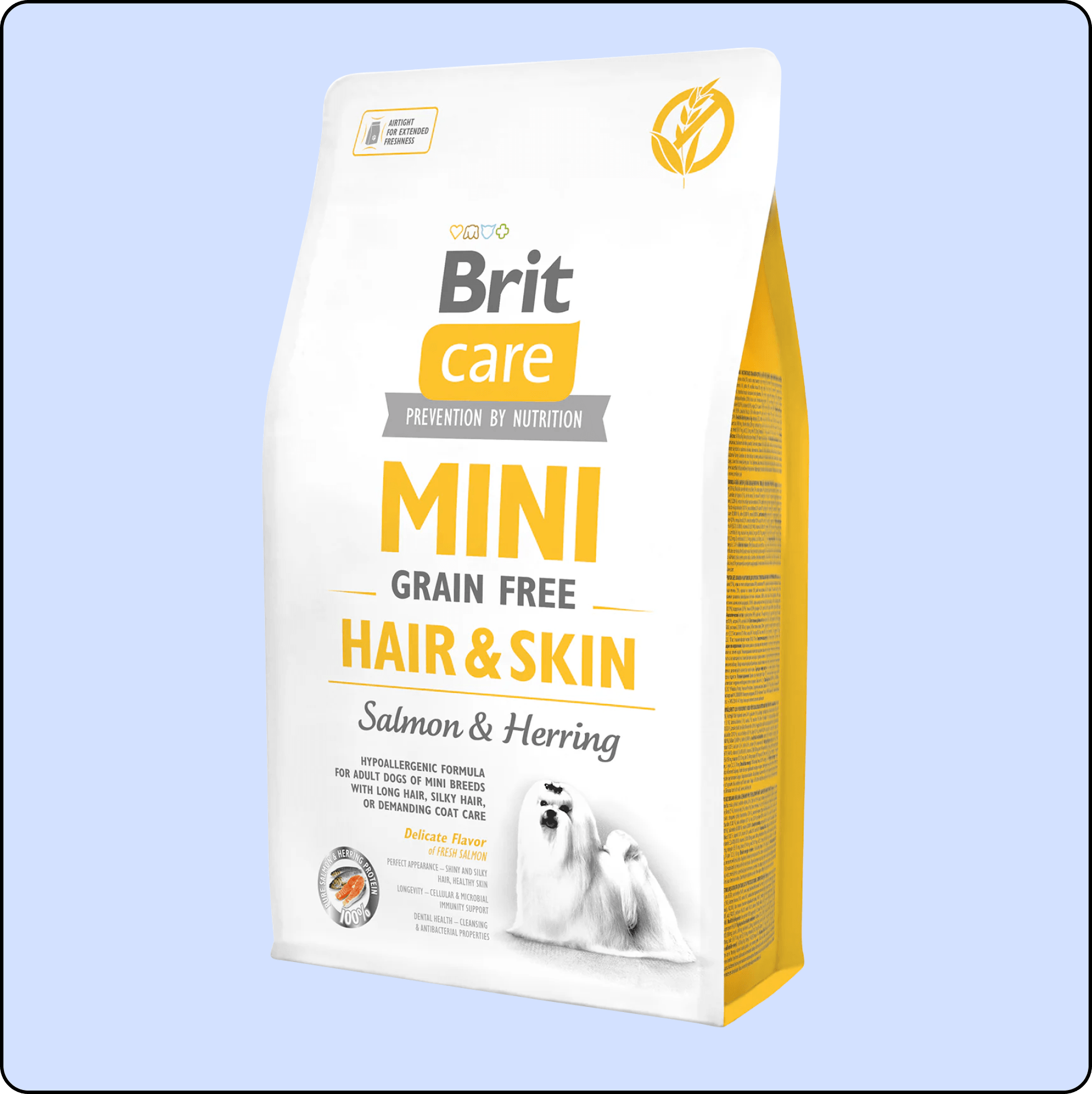 Brit Care Mini Hair&Skin Tahılsız Somon ve Ringa Balıklı Küçük Irk Yetişkin Köpek Maması 2 kg