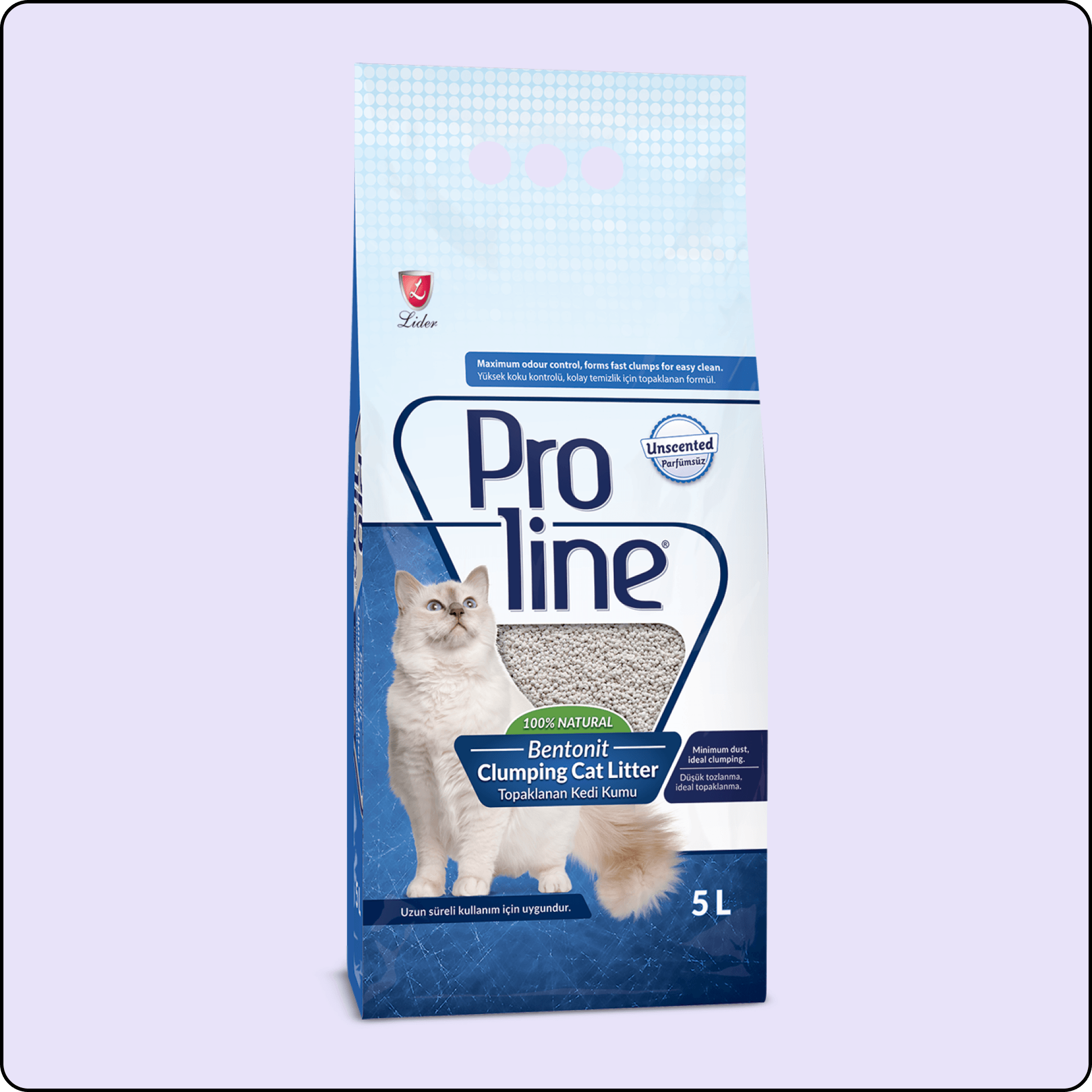 Proline Kokusuz Bentonit Kedi Kumu 5 lt