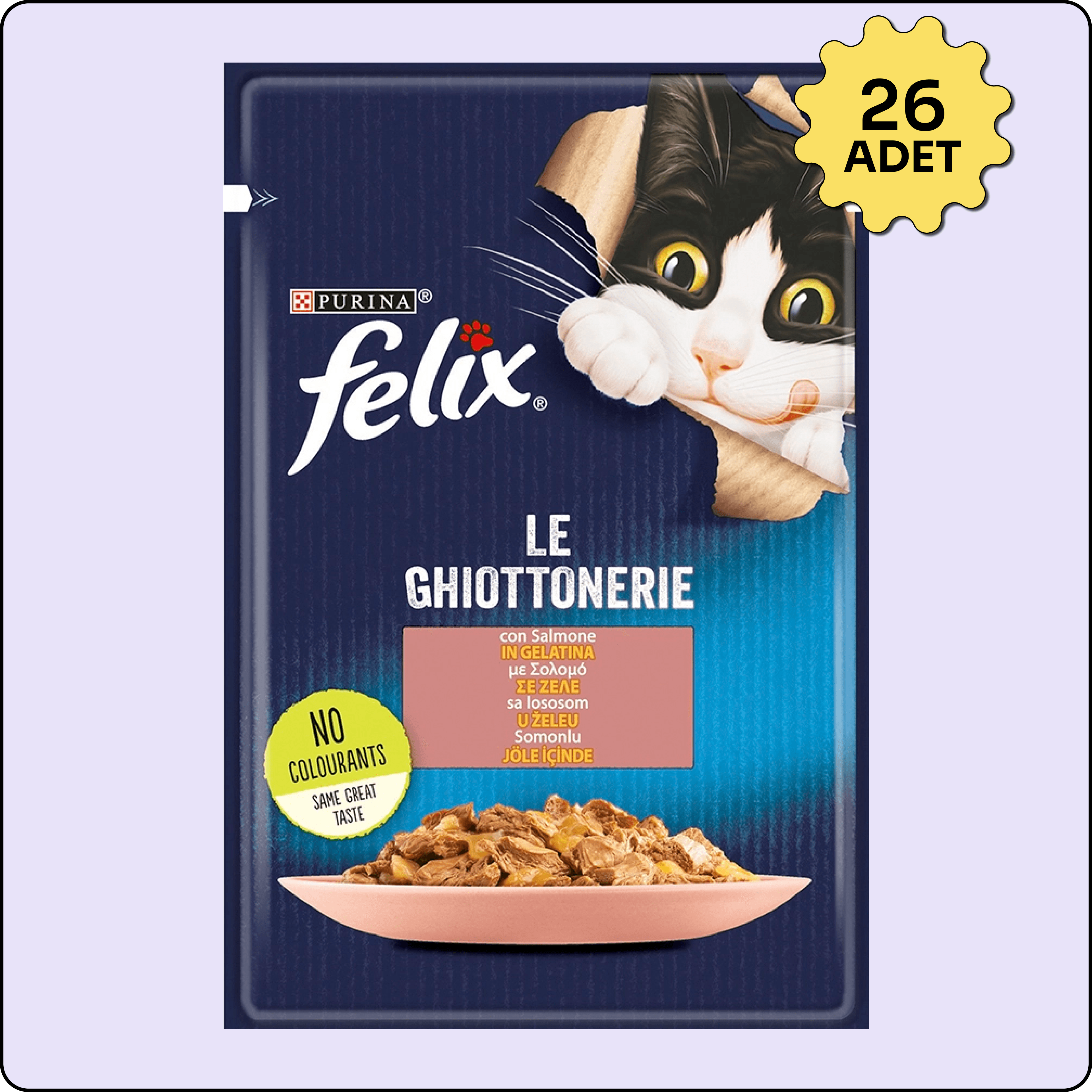 Felix Somonlu Yetişkin Kedi Konservesi 85 gr 26'lı