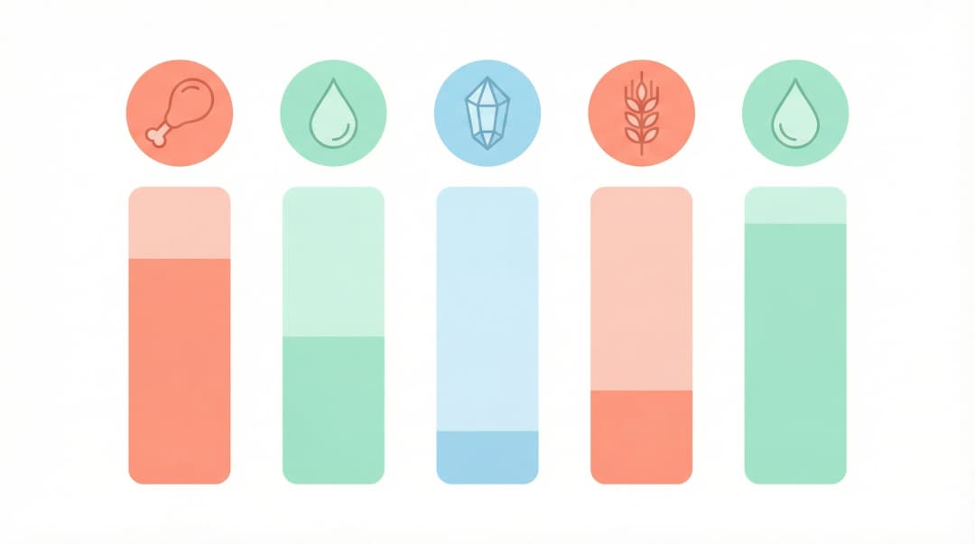 Kedi maması besin değerleri karşılaştırma tablosu infografik