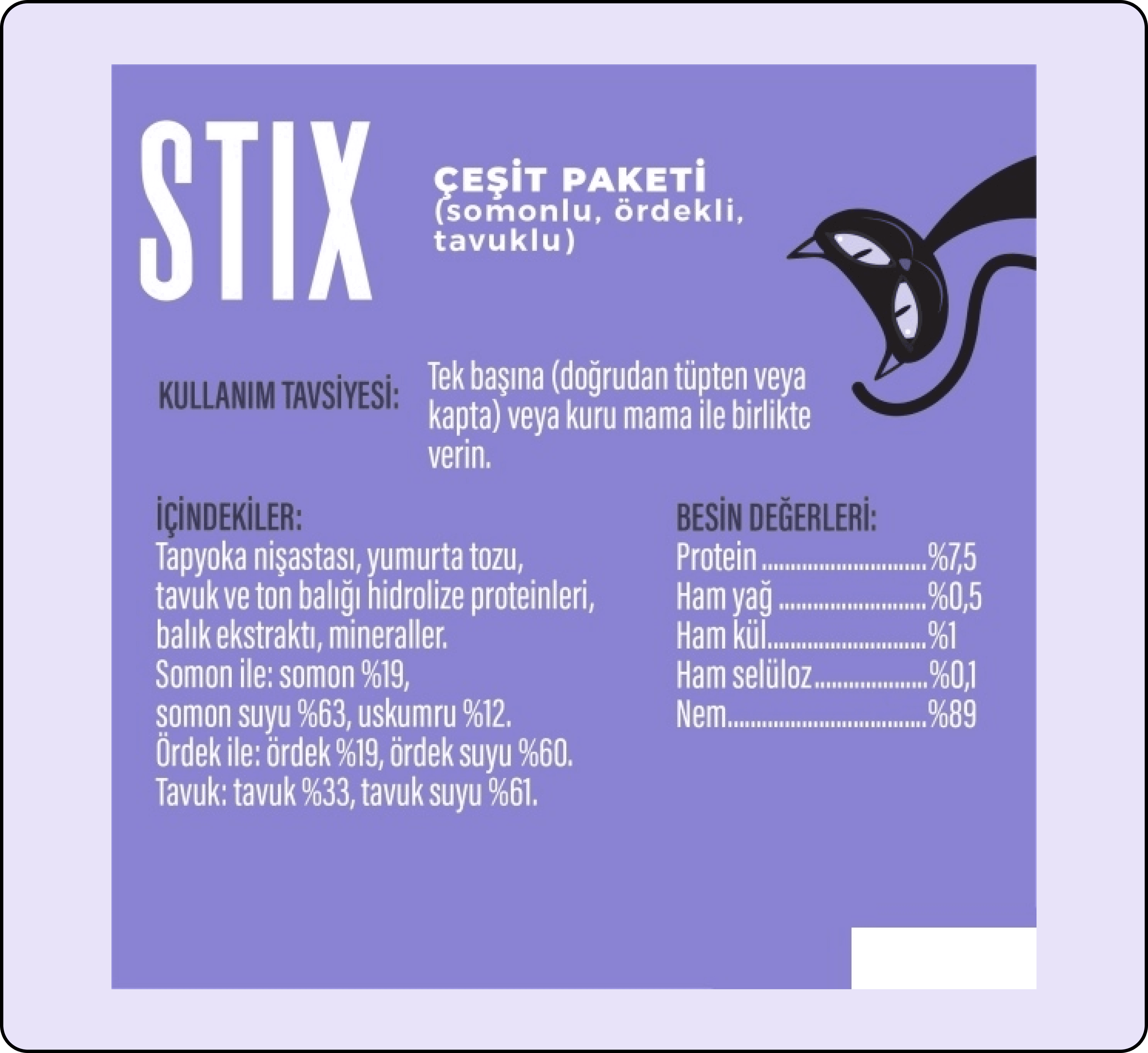 Schesir Stix Karışık Çeşitli Krema Kedi Ödül Maması 15 gr 6'lı