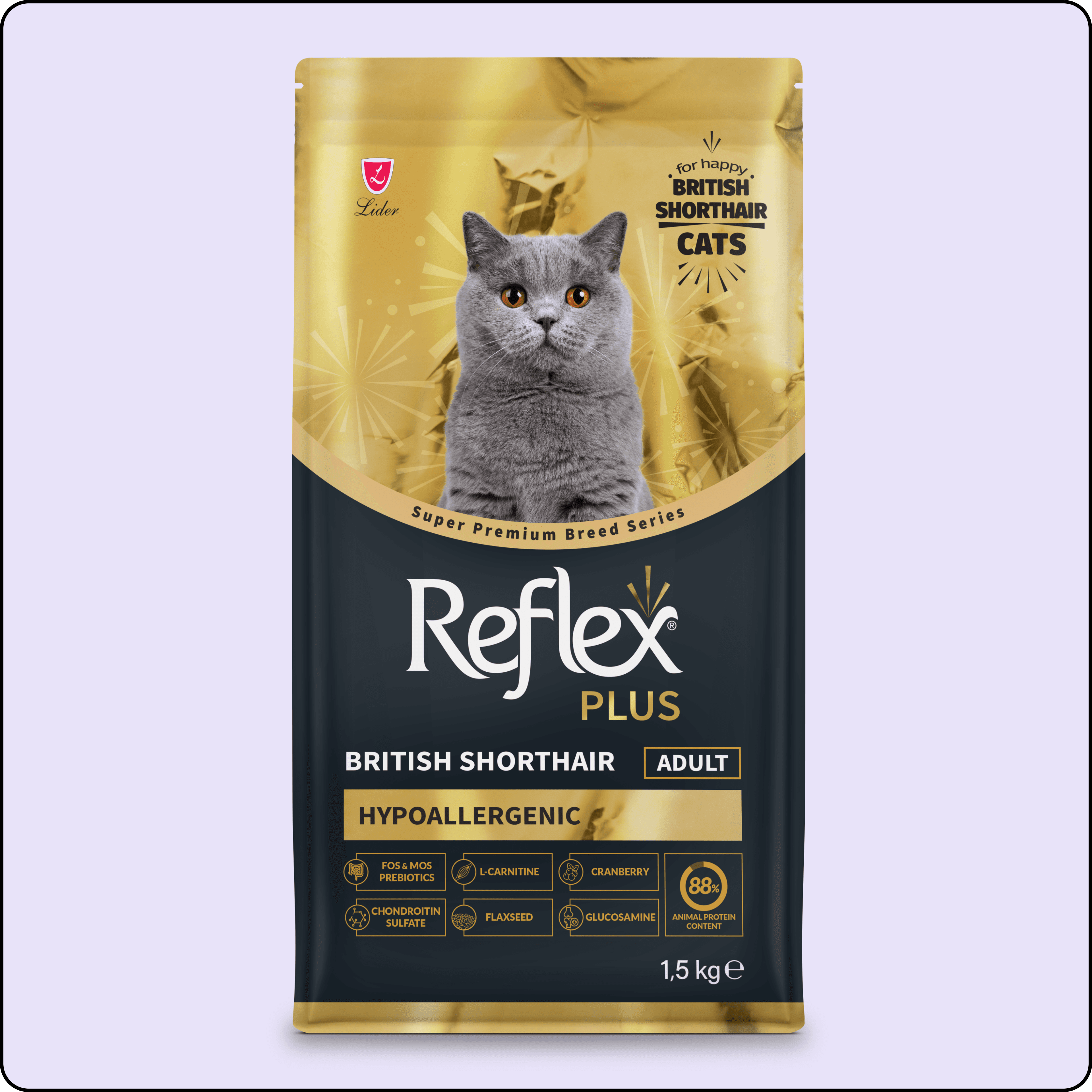 Reflex Plus British Shorthair Yetişkin Kedi Maması 1.5 kg