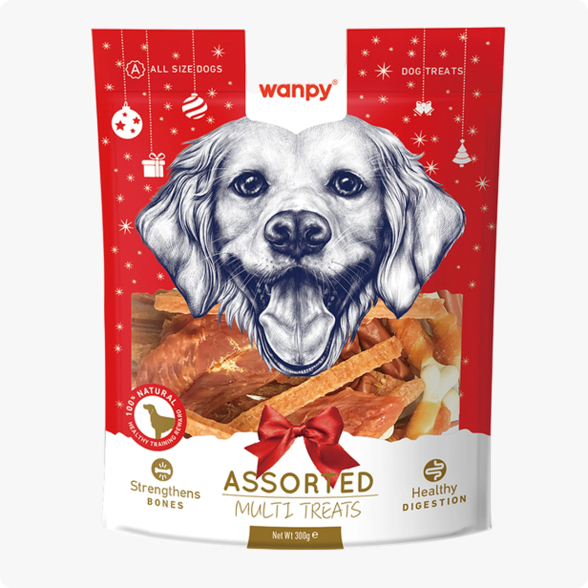 Wanpy Karışık Yılbaşı Köpek Ödül 300 gr