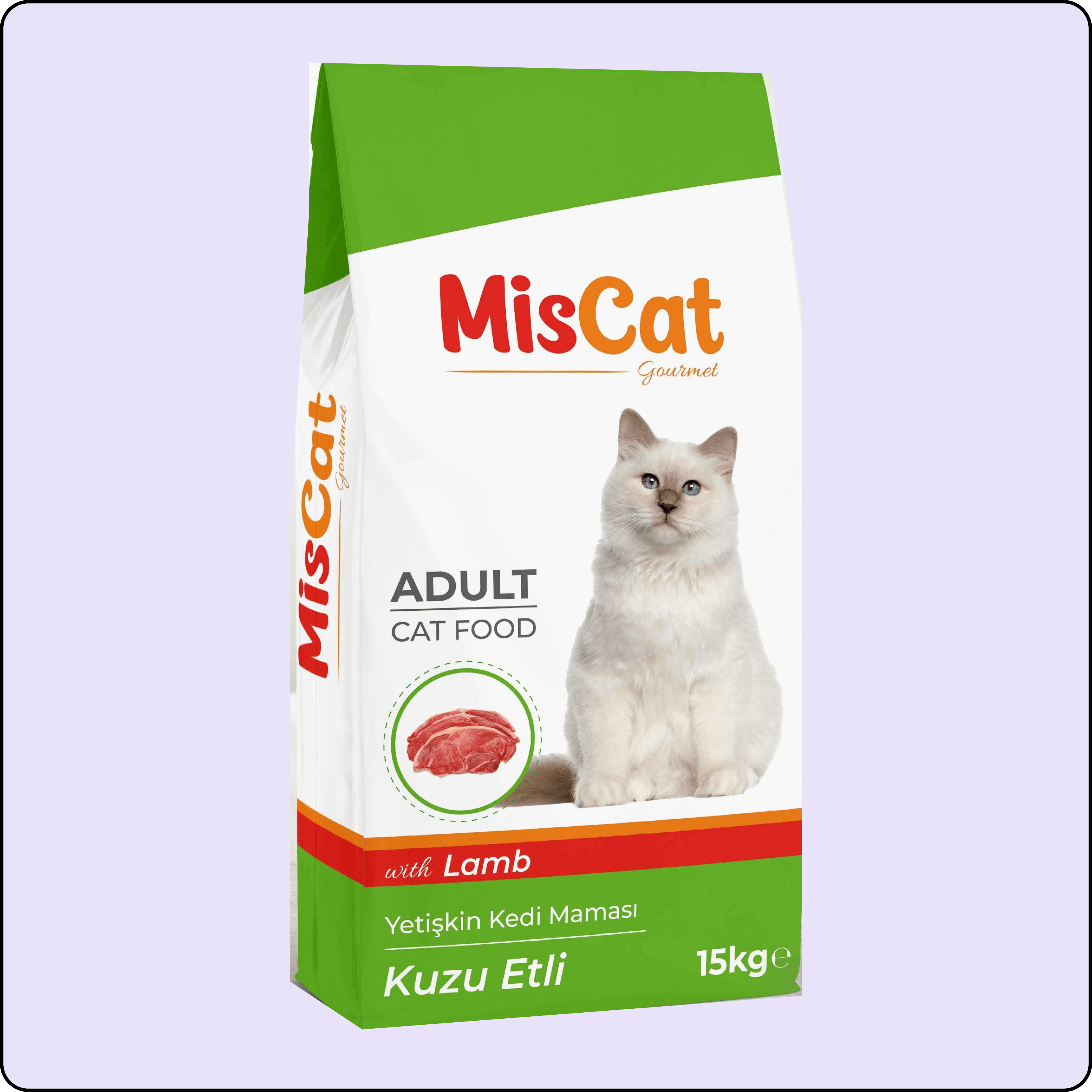 MisCat Gurme Kuzu Etli Yetişkin Kedi Maması 15 kg