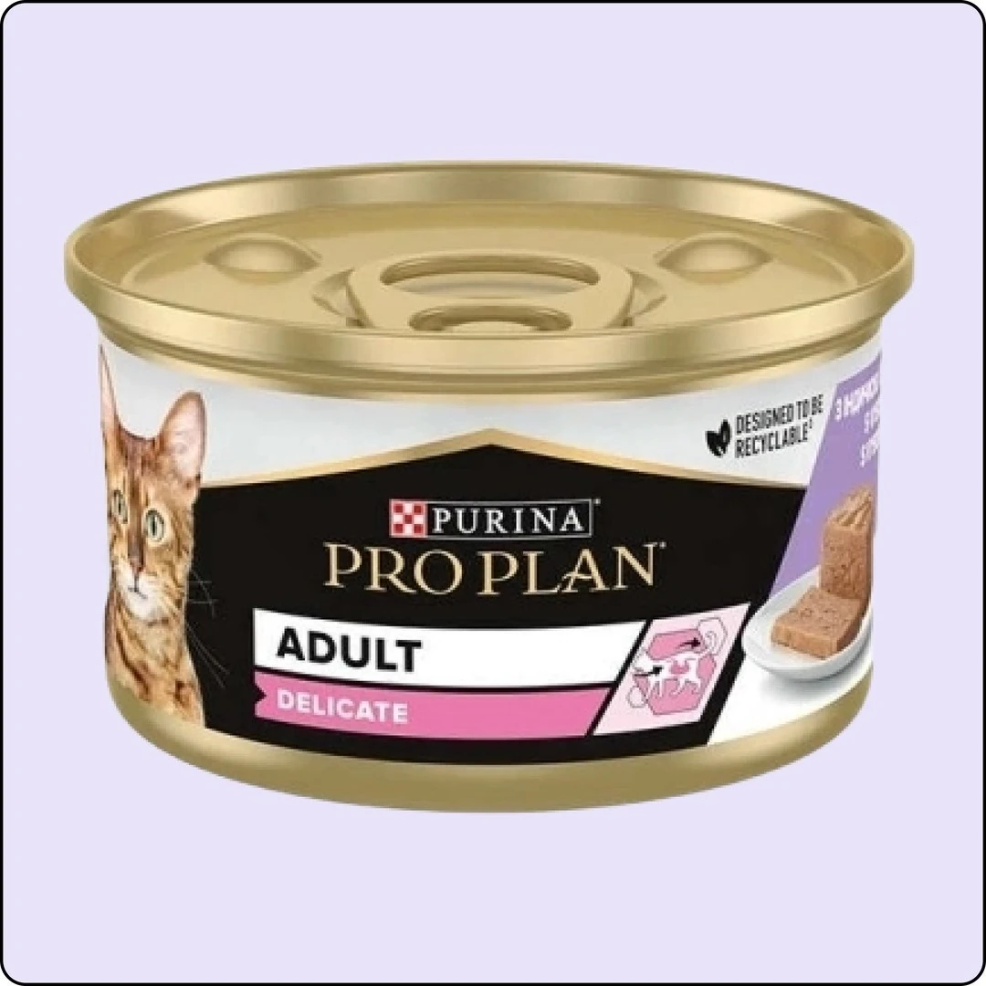 Pro Plan Delicate Hindili Yetişkin Kedi Konservesi 85 gr 24 Adet 