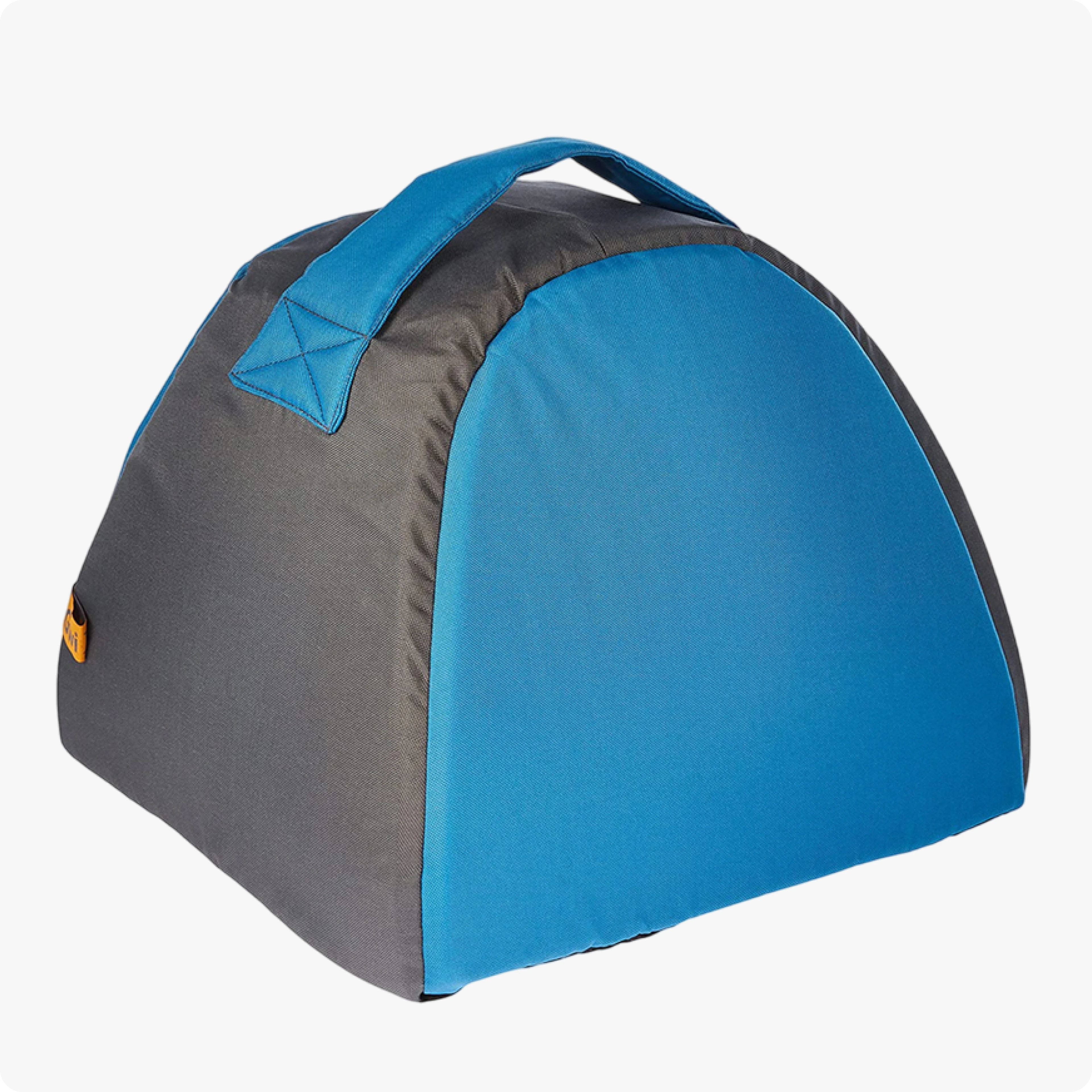 GiGwi Kanvas Kumaş Kapalı Kedi Köpek Evi Gri Mavi 40x40x33 cm