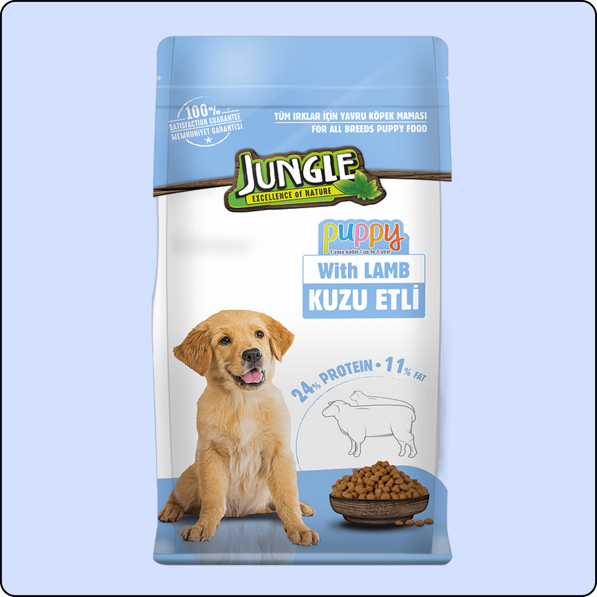 Jungle Kuzu Etli Yavru Köpek Maması 15 kg