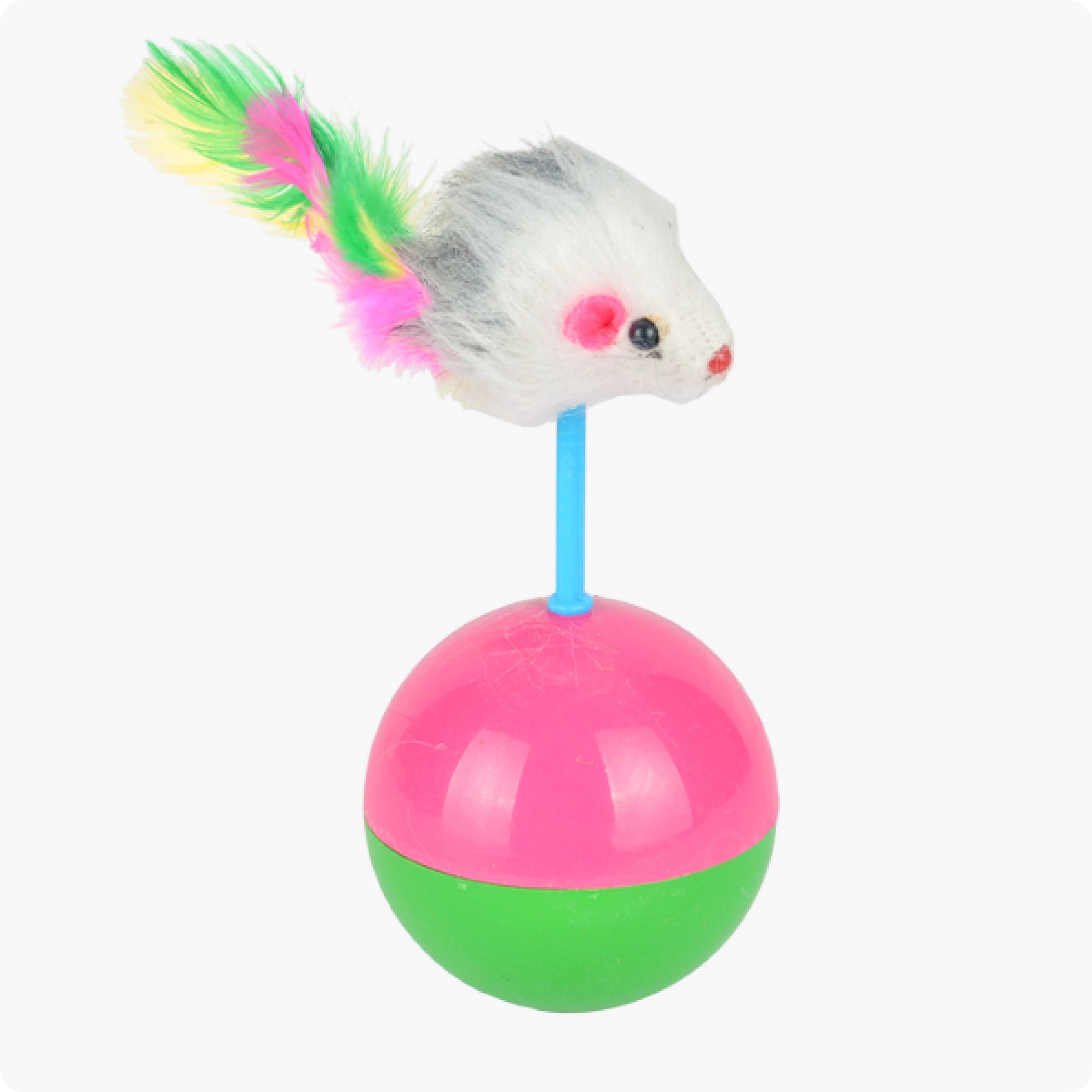 Flip Fareli Hacı Yatmaz Kedi Oyuncağı 