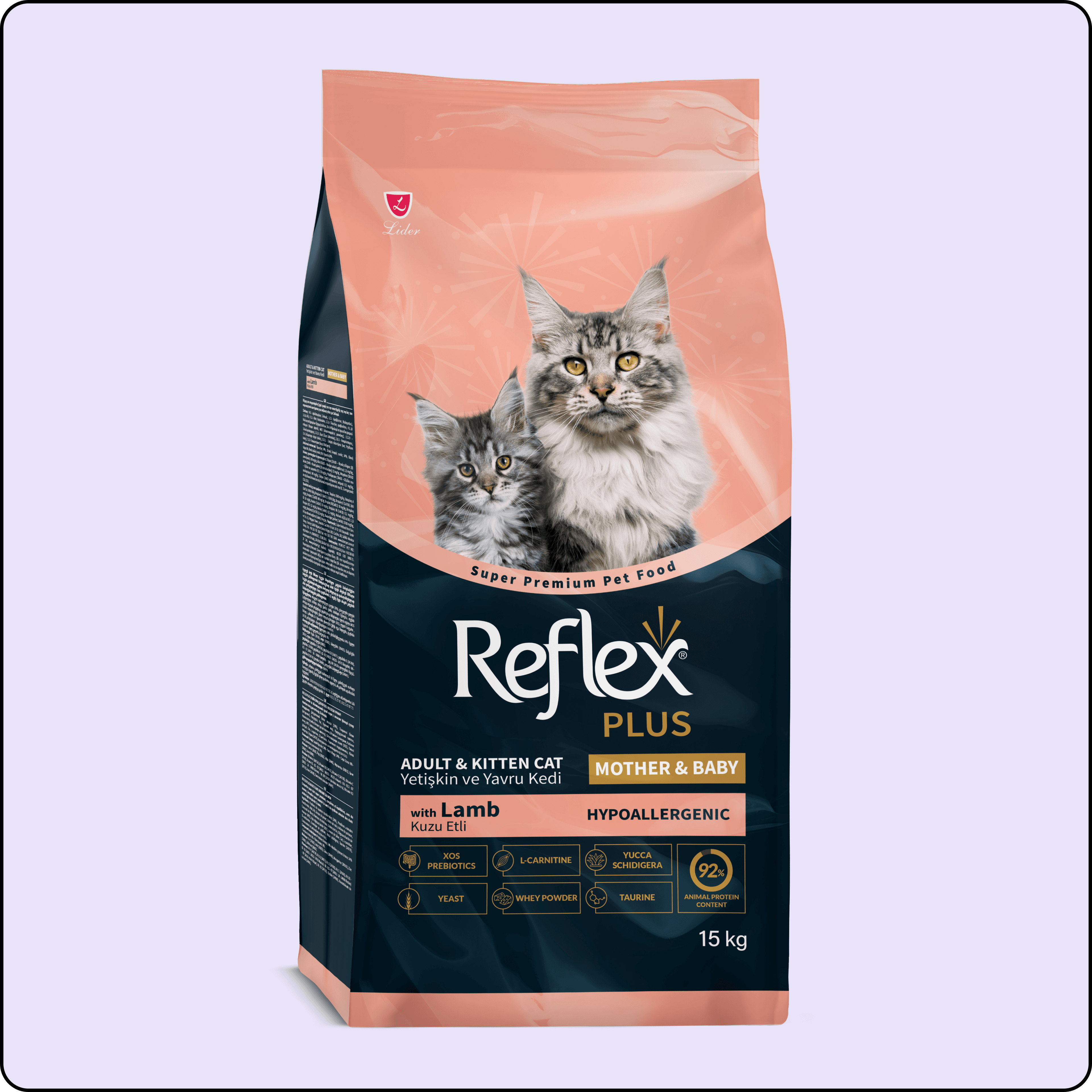 Reflex Plus Mother & Babycat Kuzu Etli Yavru Kedi Maması 15 kg 