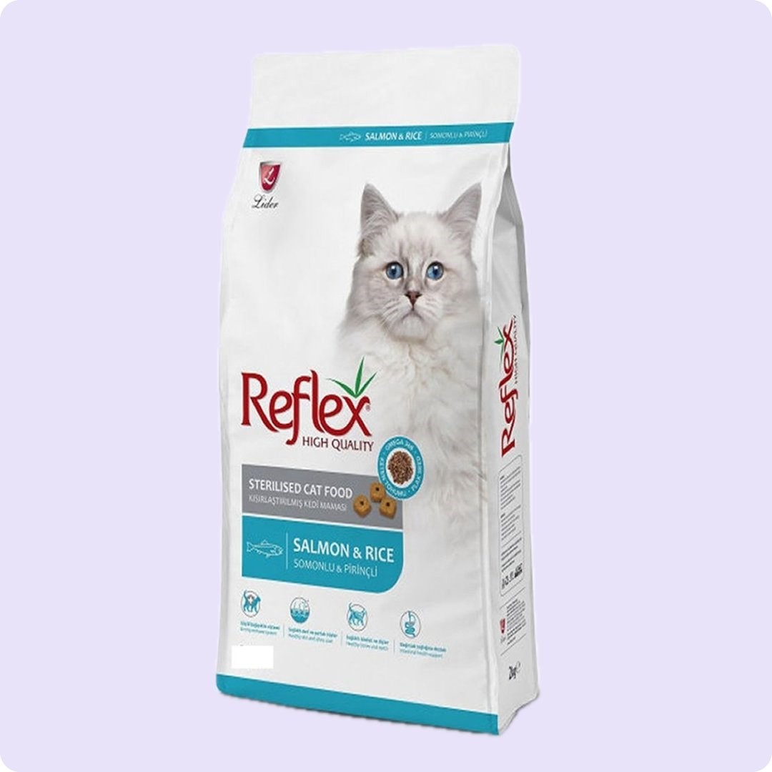 Reflex Somonlu ve Pirinçli Kısırlaştırılmış Yetişkin Kedi Maması 15 kg