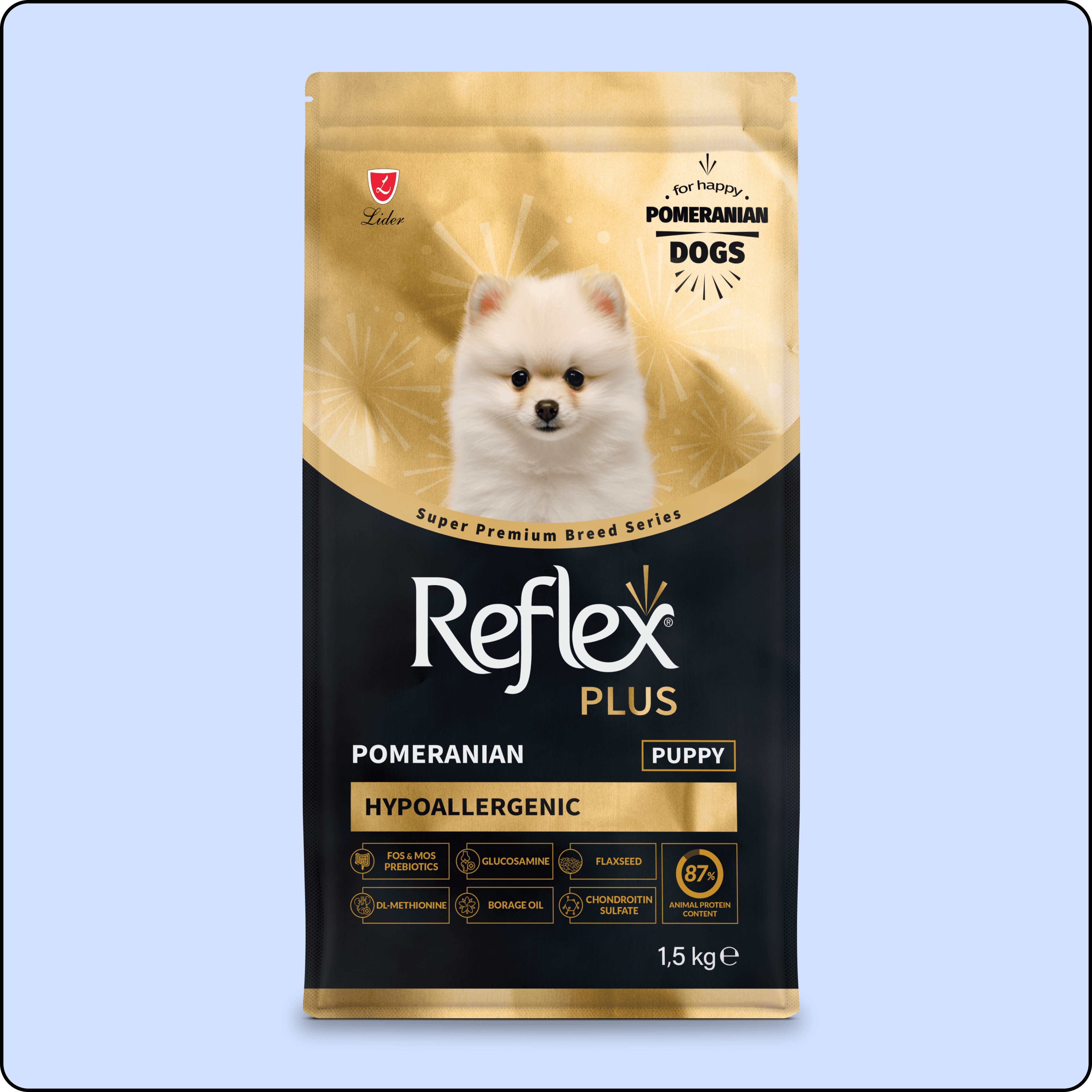 Reflex Plus Pomeranian Yavru Köpek Maması 1.5 kg