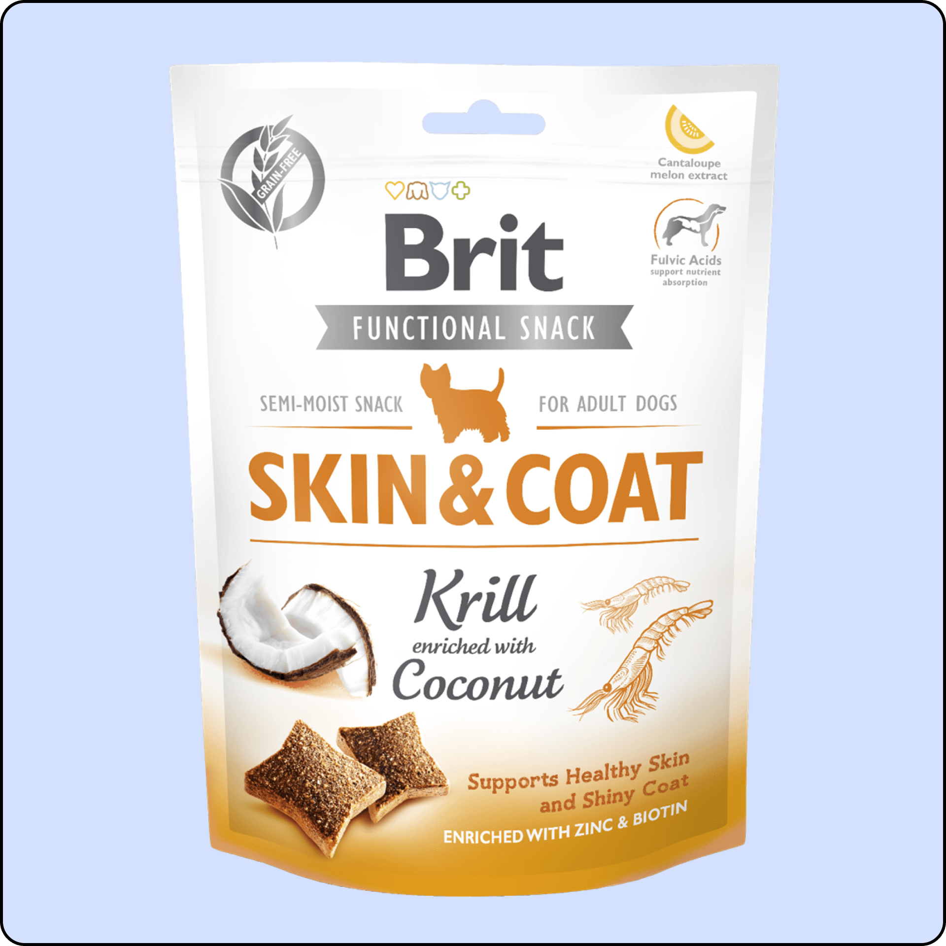 Brit Skin&Coat Karides ve Hindistan Cevizli Köpek Ödülü 150 gr
