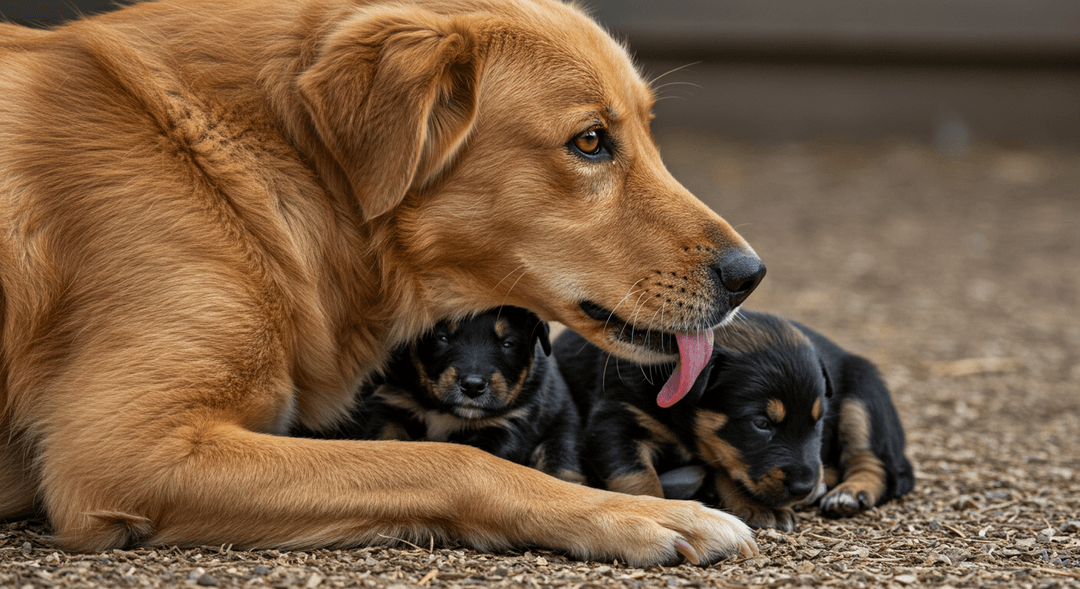 Anne köpeklerin yavrularını yalayarak temizleme içgüdüsü ve sosyal bağları güçlendirmesi