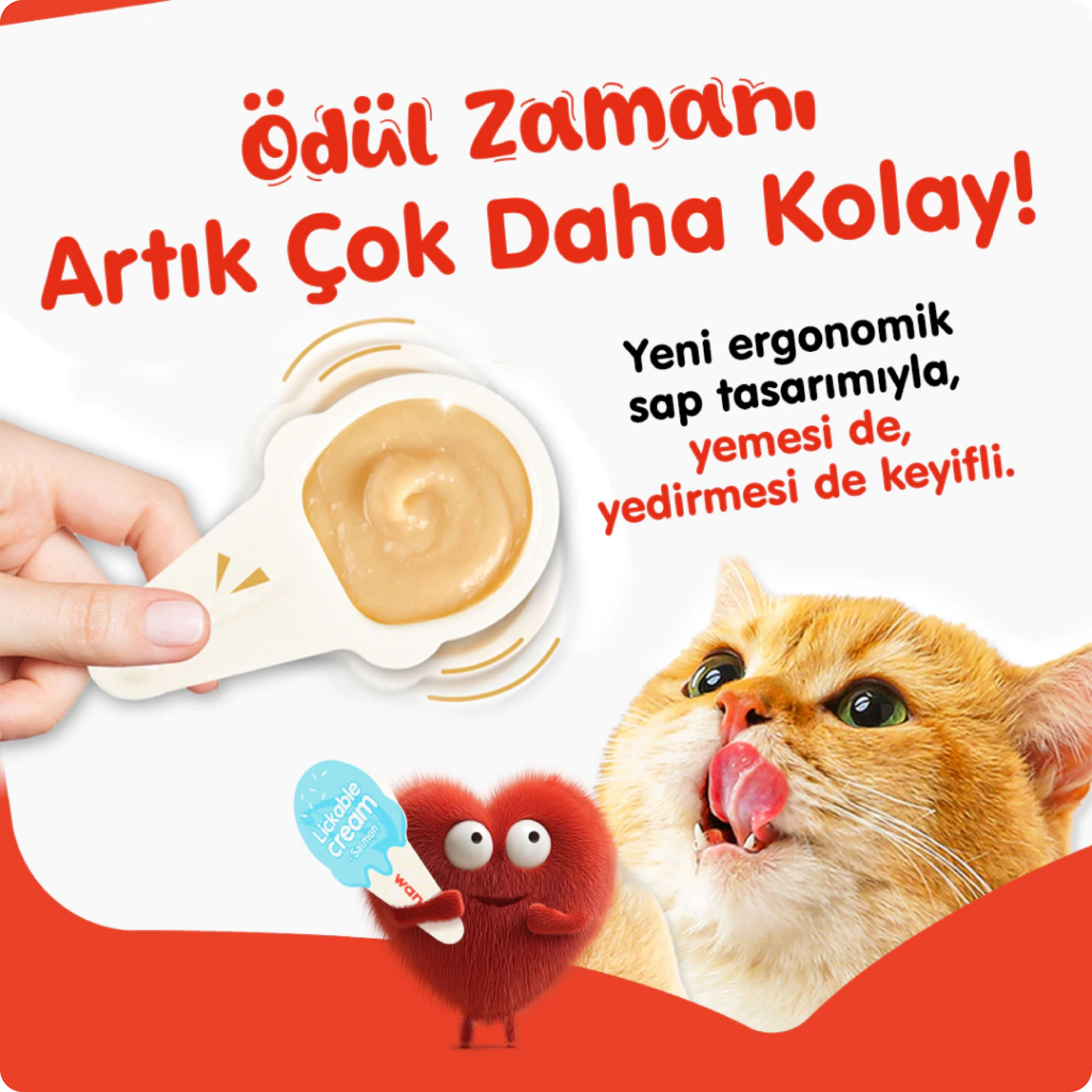 Wanpy Somonlu Kaşık Krema Kedi Ödül Maması 16 gr 10'lu