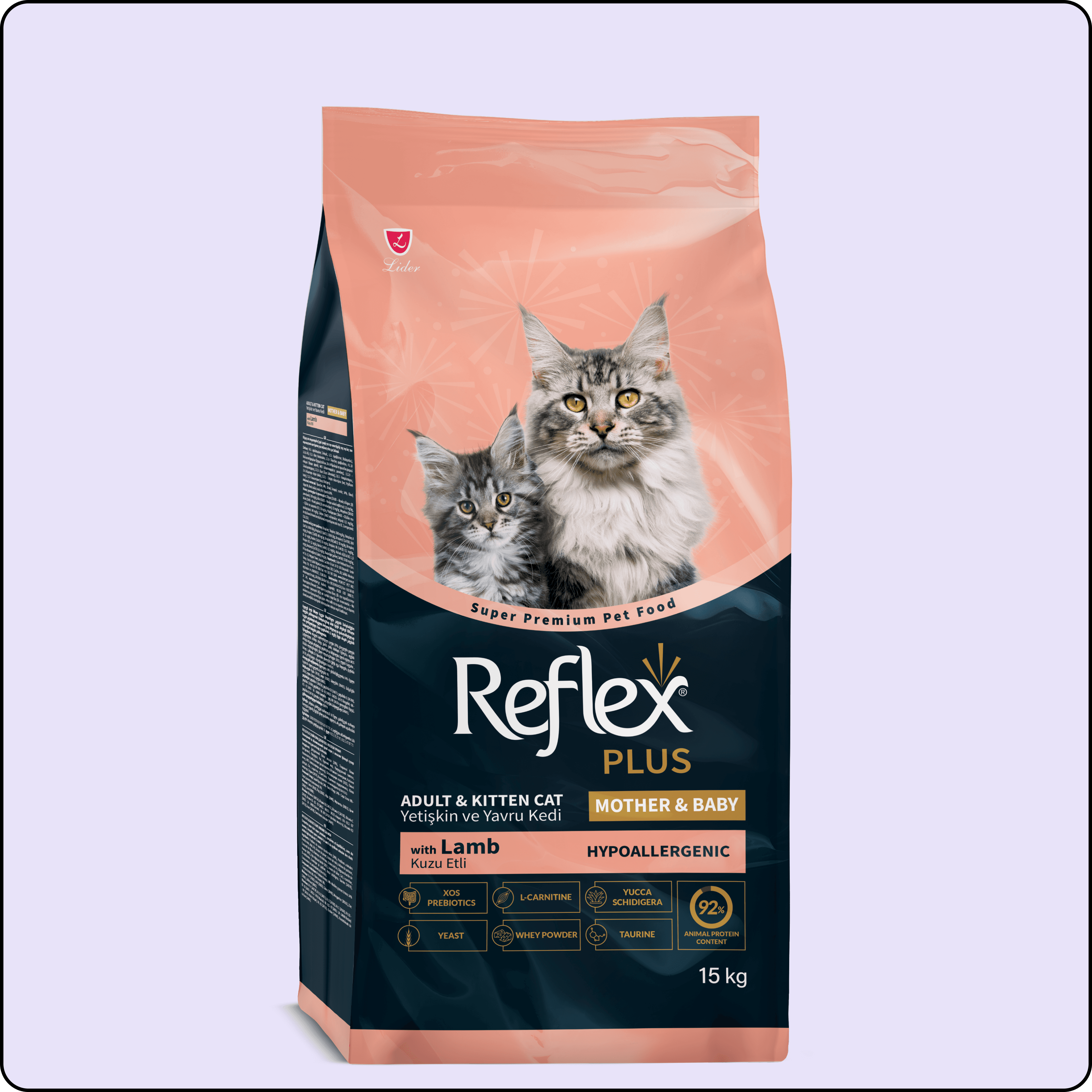 Reflex Reflex Plus Mother & Babycat Kuzu Etli Yavru Kedi Maması 15 kg 