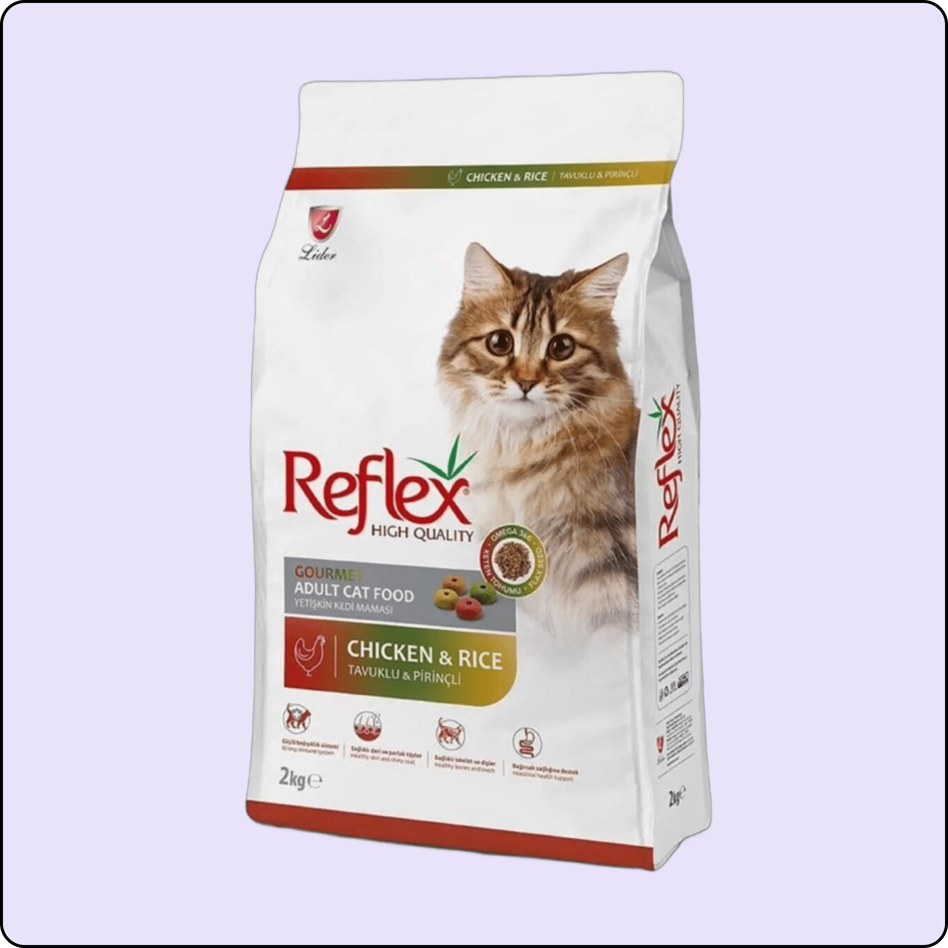 Reflex Tavuklu Renkli Taneli Yetişkin Kedi Maması 15 kg