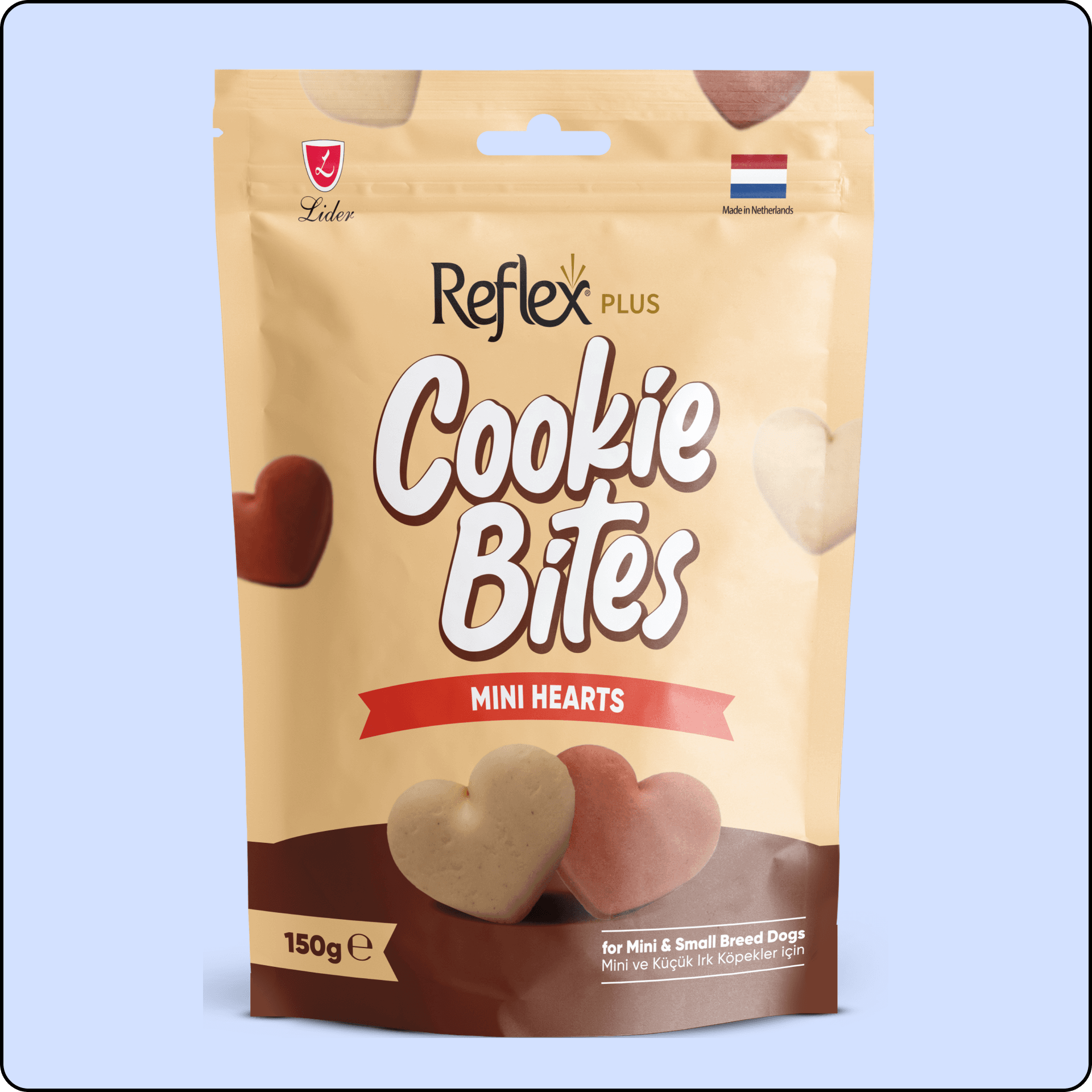 Reflex Plus Mini Hearts Mini ve Küçük Irk Yetişkin Köpek Ödül Maması 150 gr