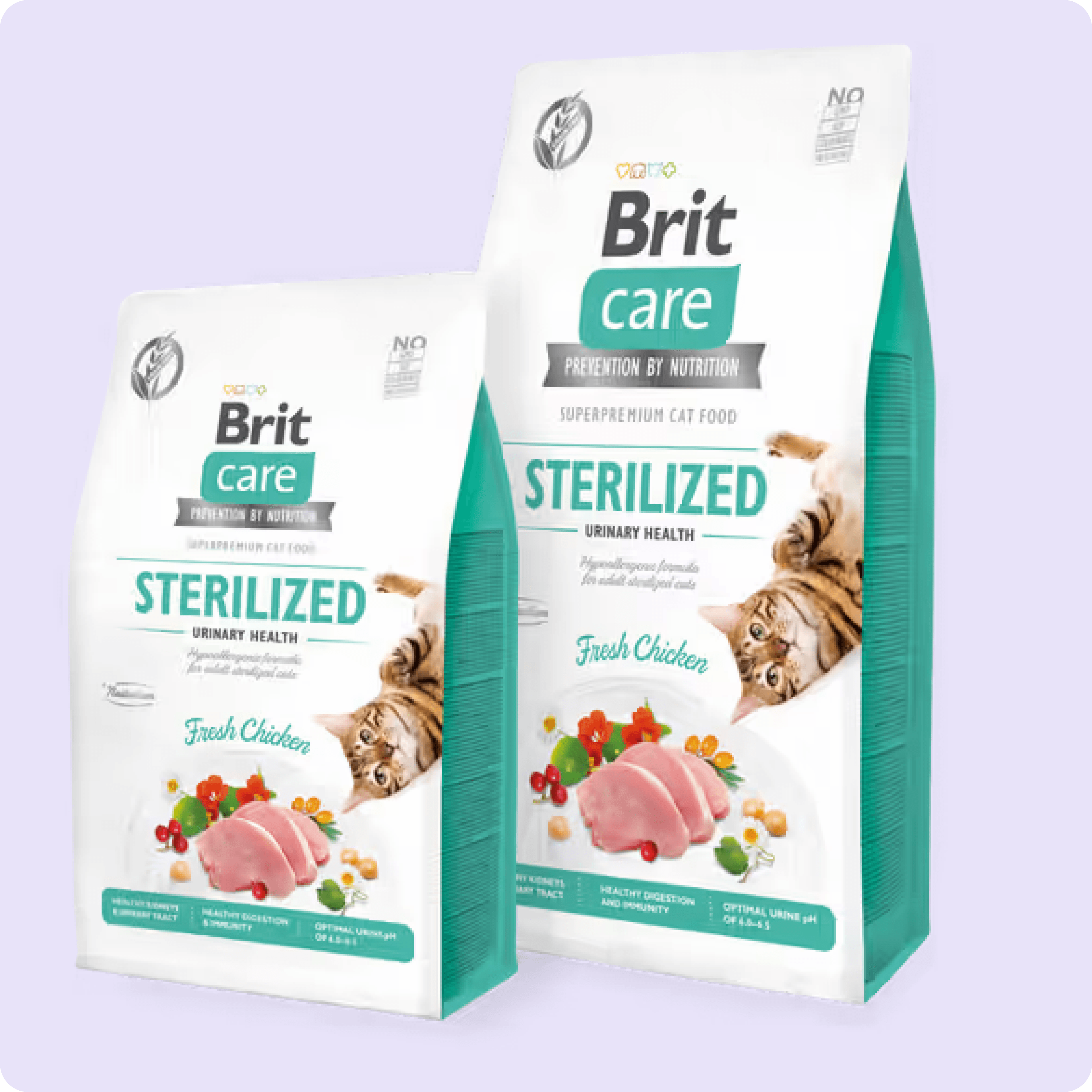 Brit Care Hypo-Allergenic Üriner Sistem Sağlığı için Tahılsız Kısırlaştırılmış Kedi Maması 2 kg