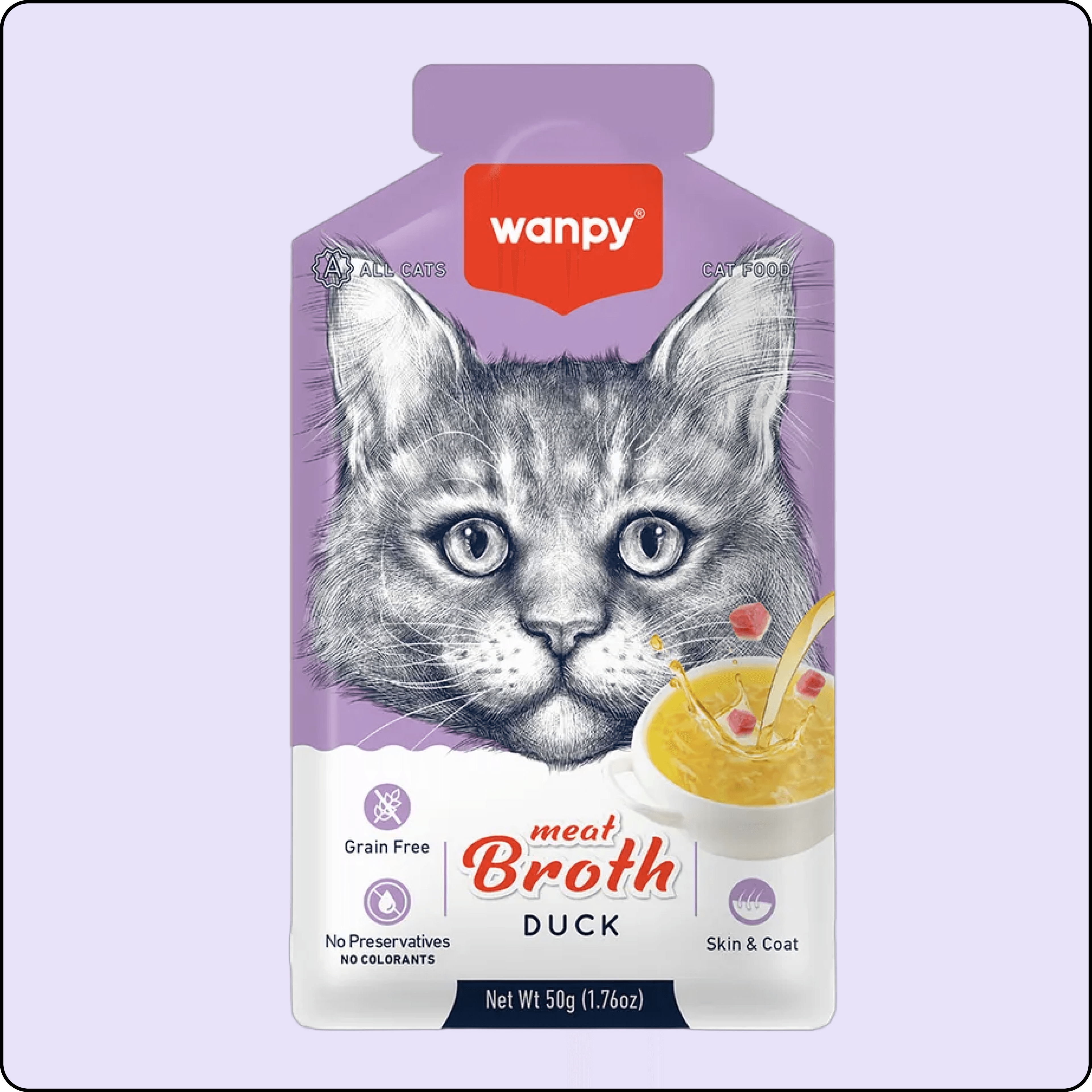 Wanpy Ördek Etli Tahılsız Kedi Çorbası 50 gr