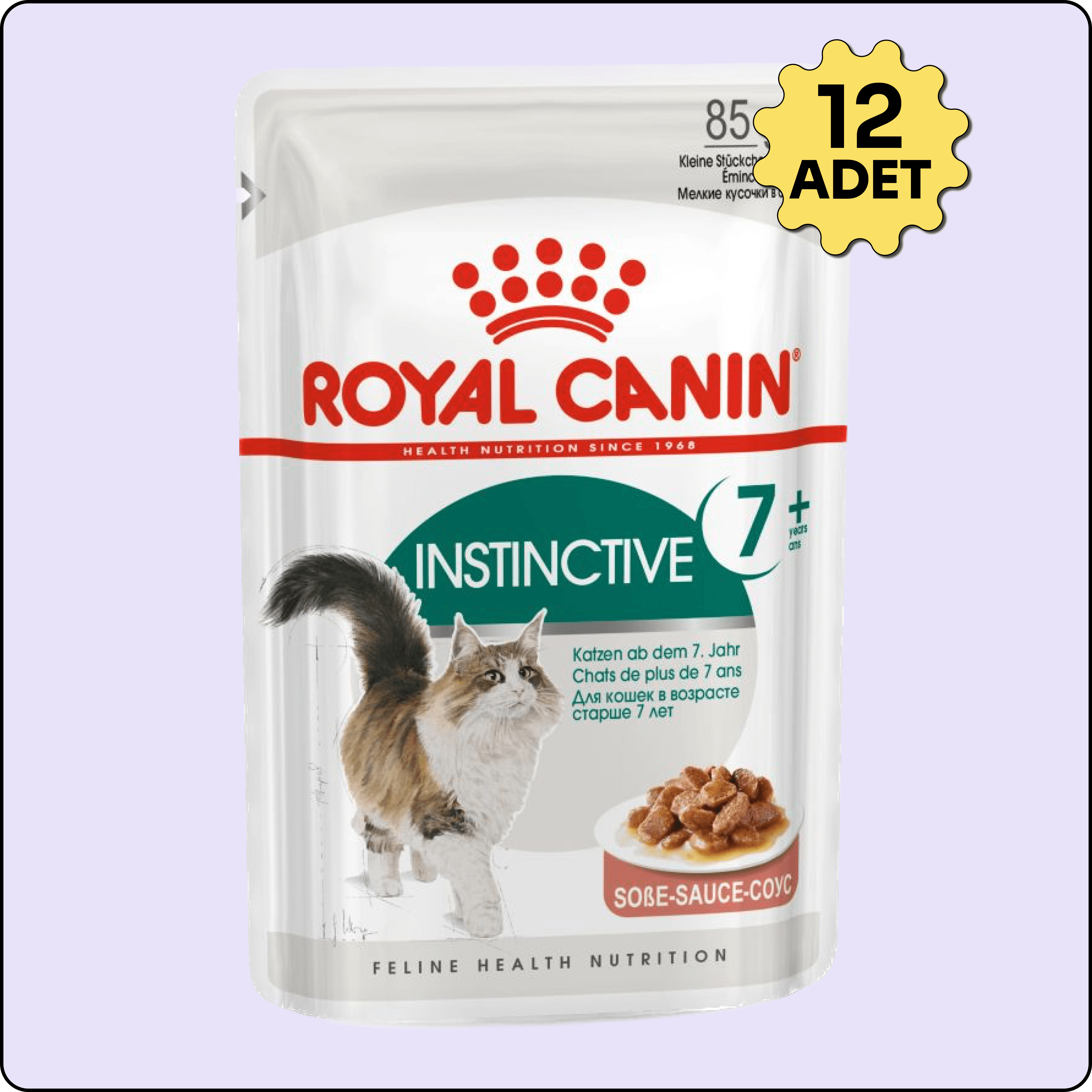 Royal Canin Sos İçinde 7+ Yaşlı Kedi Konservesi 85 gr 12'li