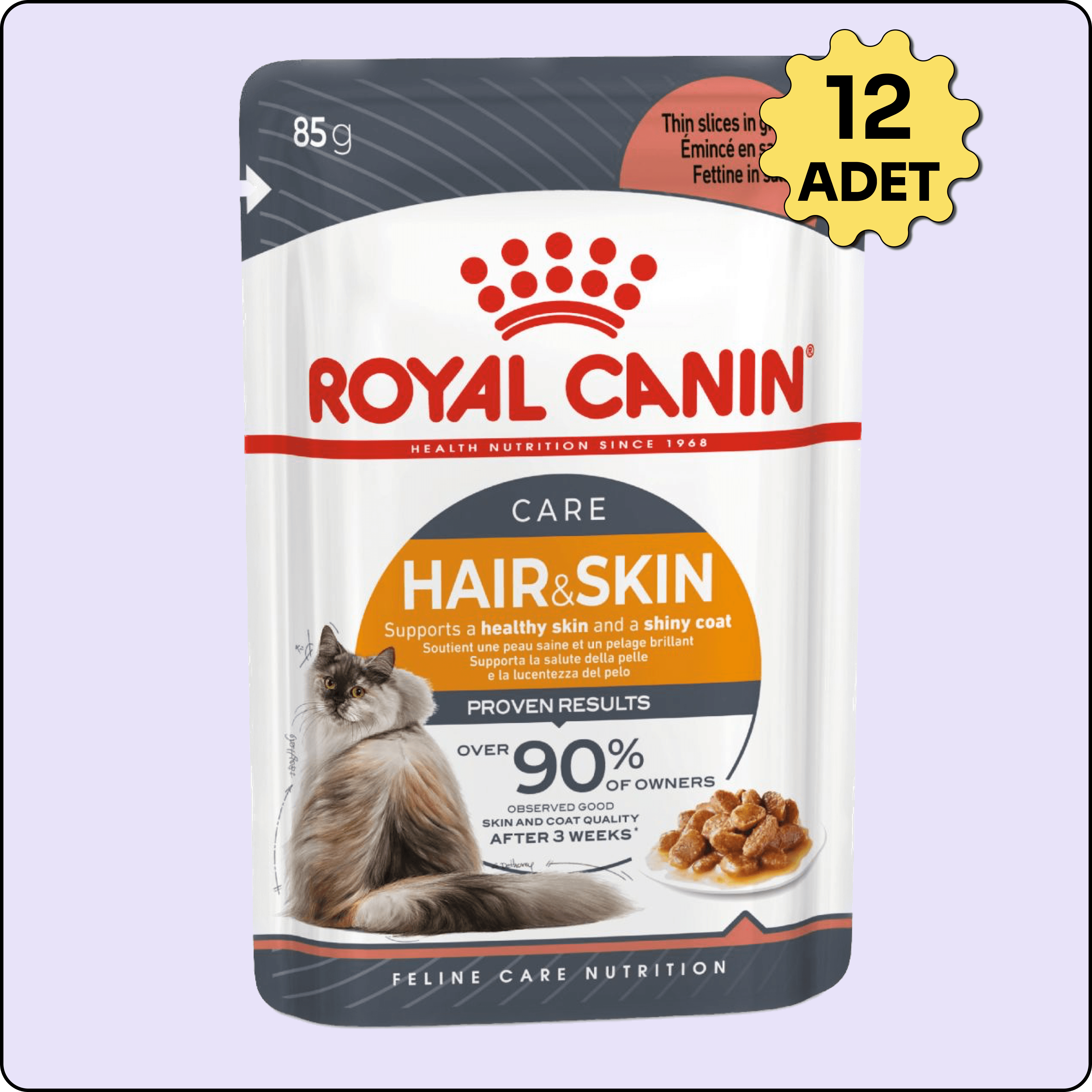 Royal Canin Intense Beauty Sos İçinde Yetişkin Kedi Konservesi 85 gr 12'li
