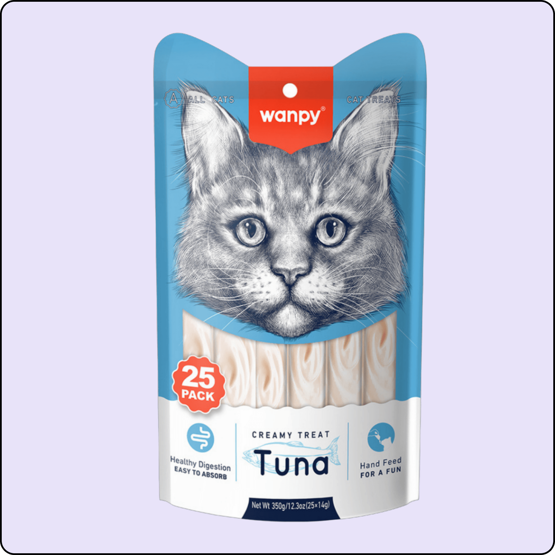 Wanpy Ton Balıklı Krema Kedi Ödülü 25'li 14 gr