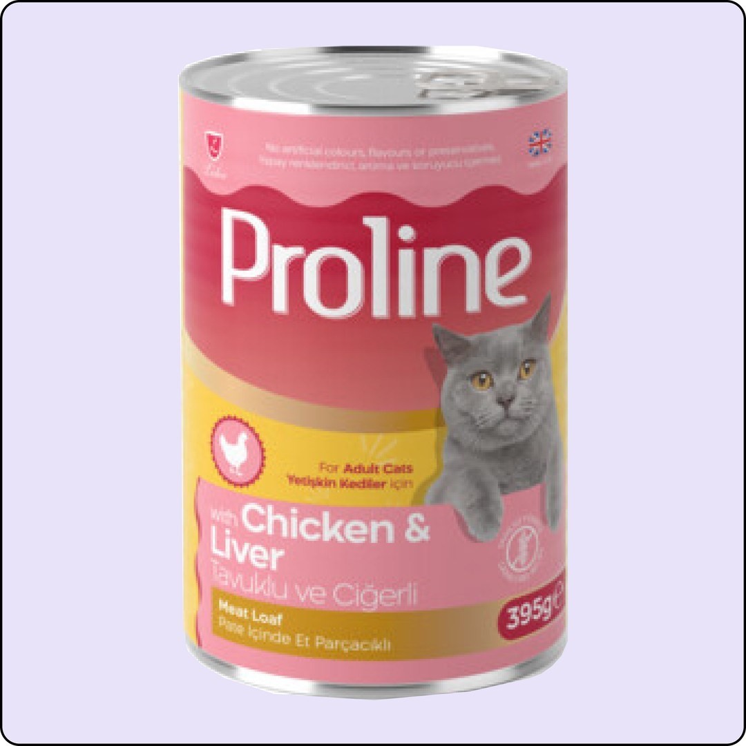 Proline Tavuklu ve Ciğerli Pate Yetişkin Kedi Konservesi 395 gr 6 Adet 