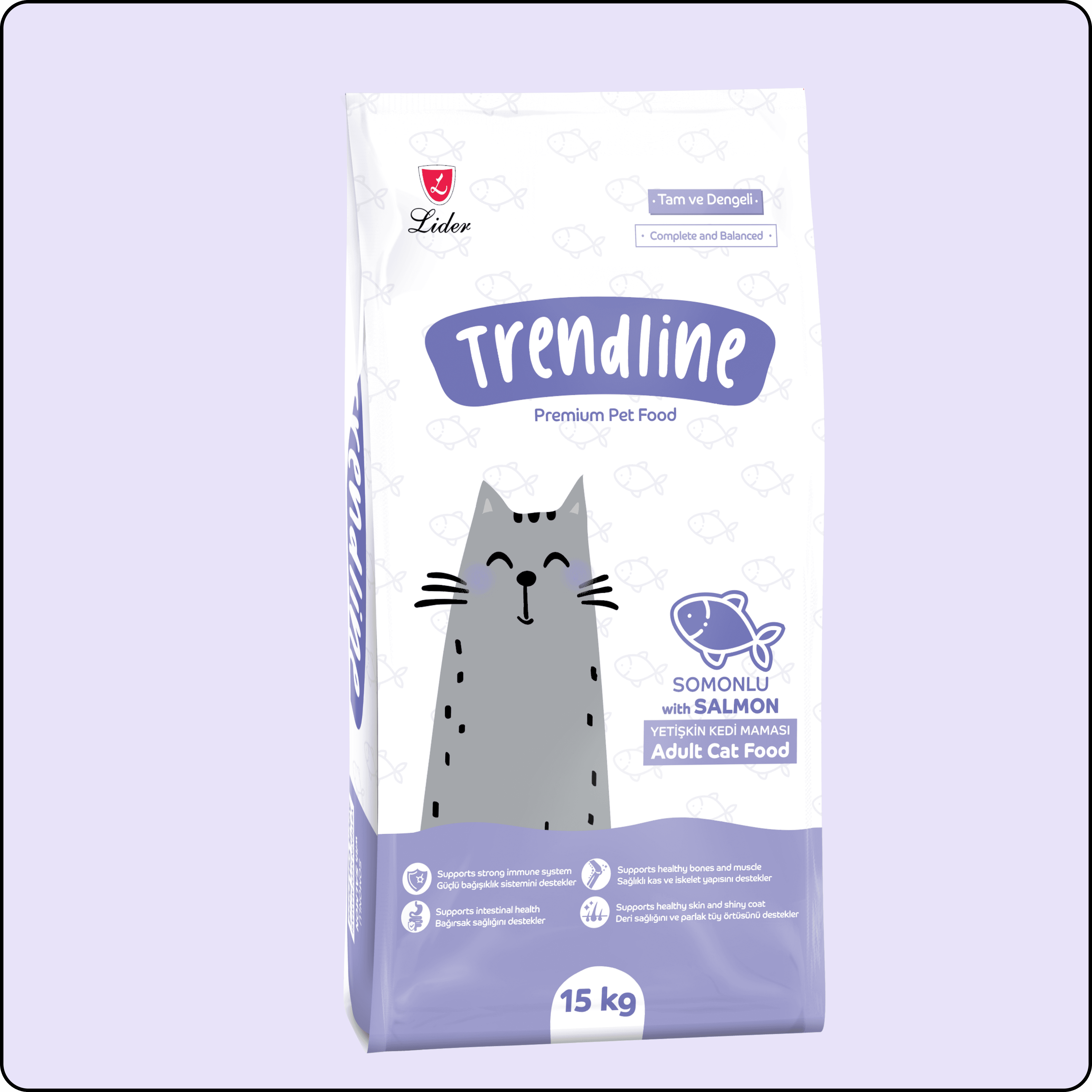 Trendline Somonlu Yetişkin Kedi Maması 15 kg