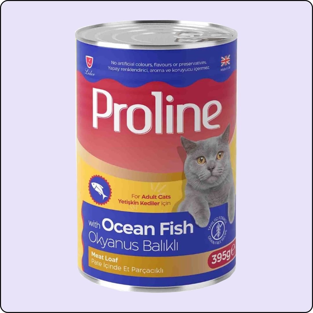 Proline Okyanus Balıklı Pate Yetişkin Kedi Konservesi 395 gr 12 Adet 
