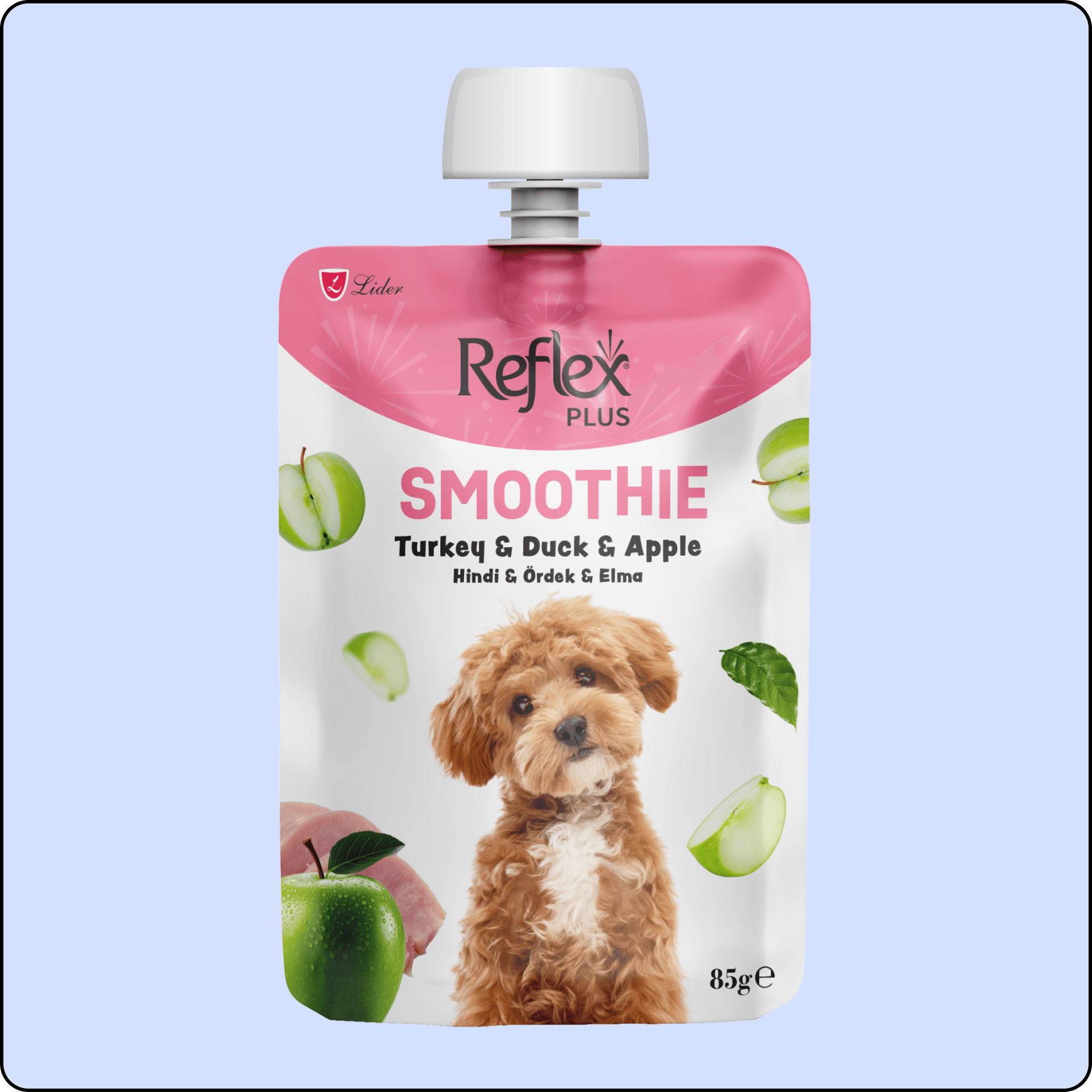Reflex Plus Smoothie Hindi Ördek ve Elmalı Köpek Ödül Maması 85gr