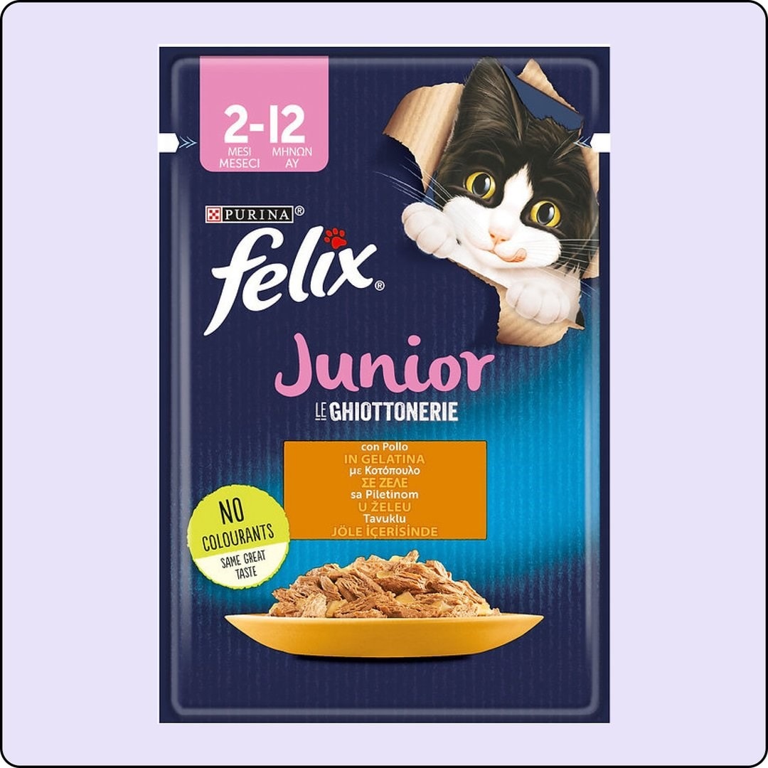 Felix Pouch Jöle İçinde Tavuklu Yavru Kedi Konservesi 85 gr 26'lı