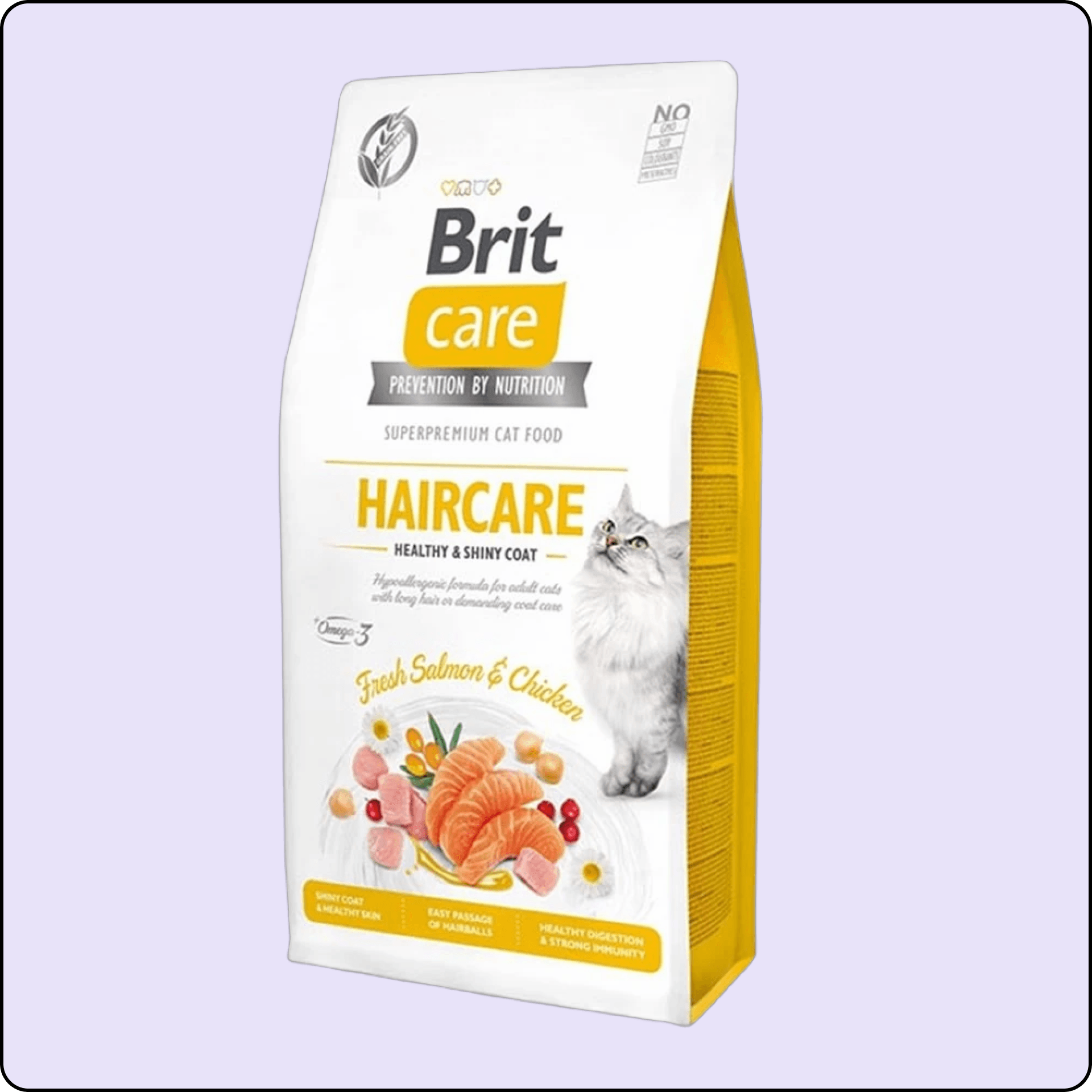 Brit Care Haircare Hypo-Allergenic Deri ve Tüy Sağlığı için Tahılsız Yetişkin Kedi Maması 2 kg