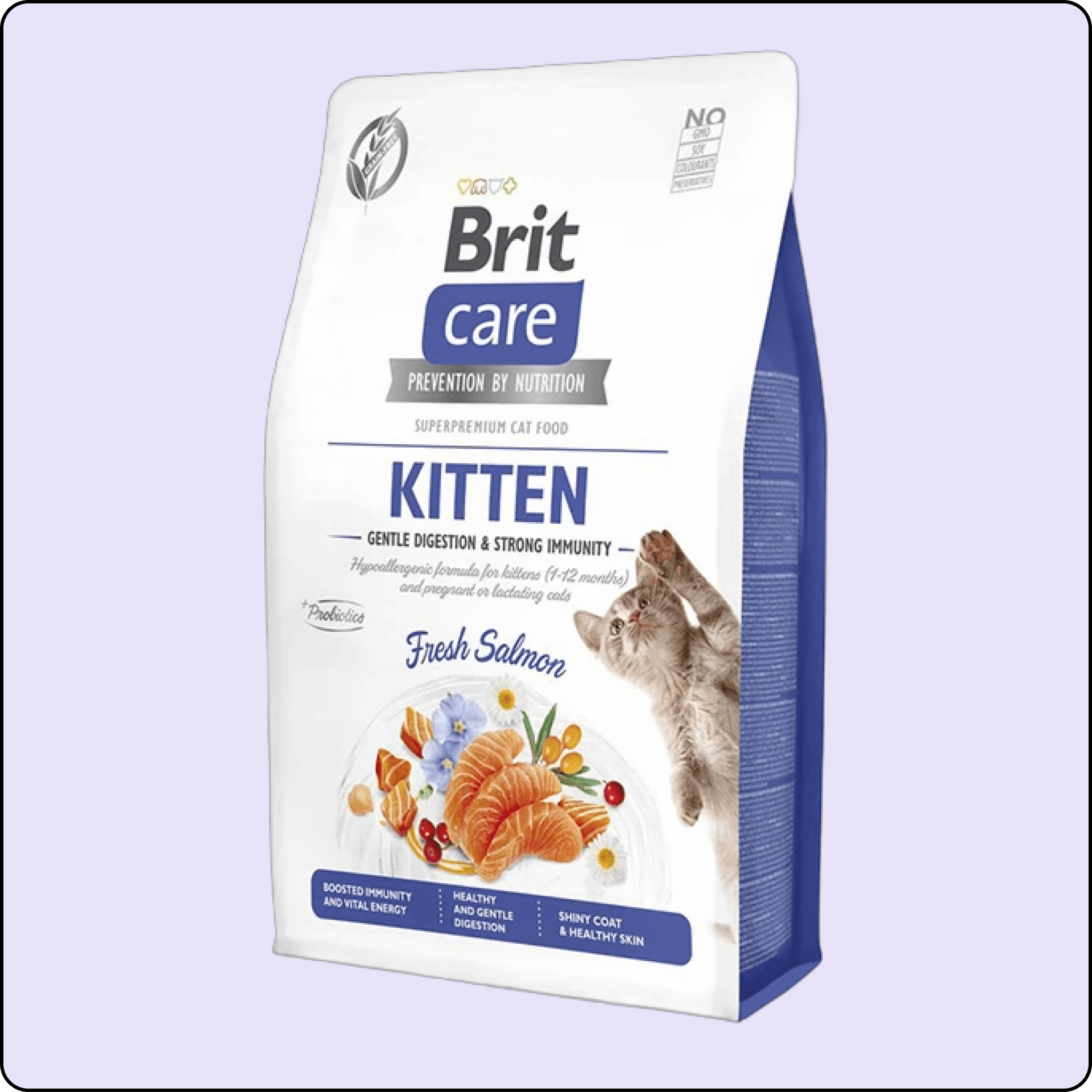 Brit Care Gentle Digestion&Strong Immunity Somonlu Tahılsız Yavru Kedi Maması 2 kg