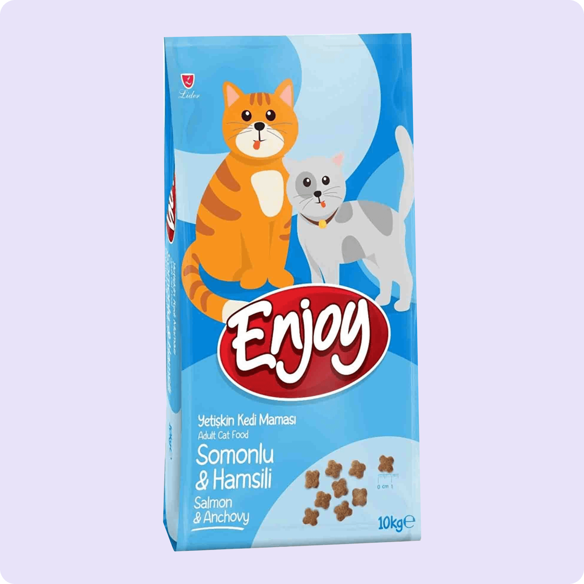 Enjoy Somonlu ve Hamsili Yetişkin Kedi Maması 10 kg