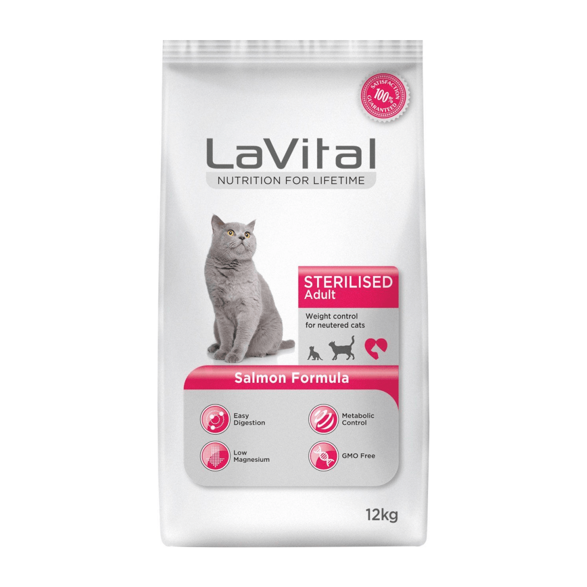 LaVital Sterilised Somonlu Kısırlaştırılmış Kedi Maması 12 kg