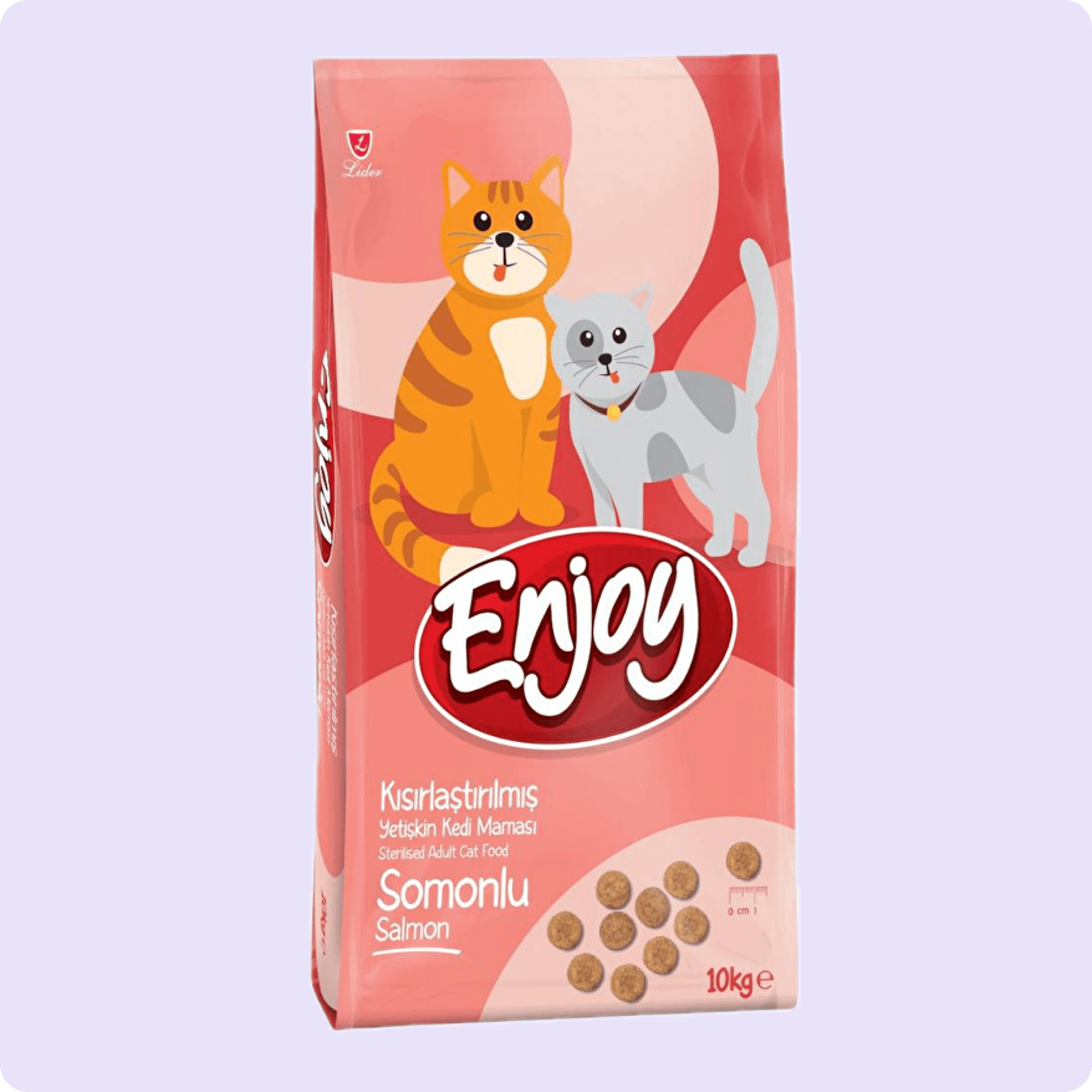 Enjoy Somonlu Kısırlaştırılmış Yetişkin Kedi Maması 10 kg