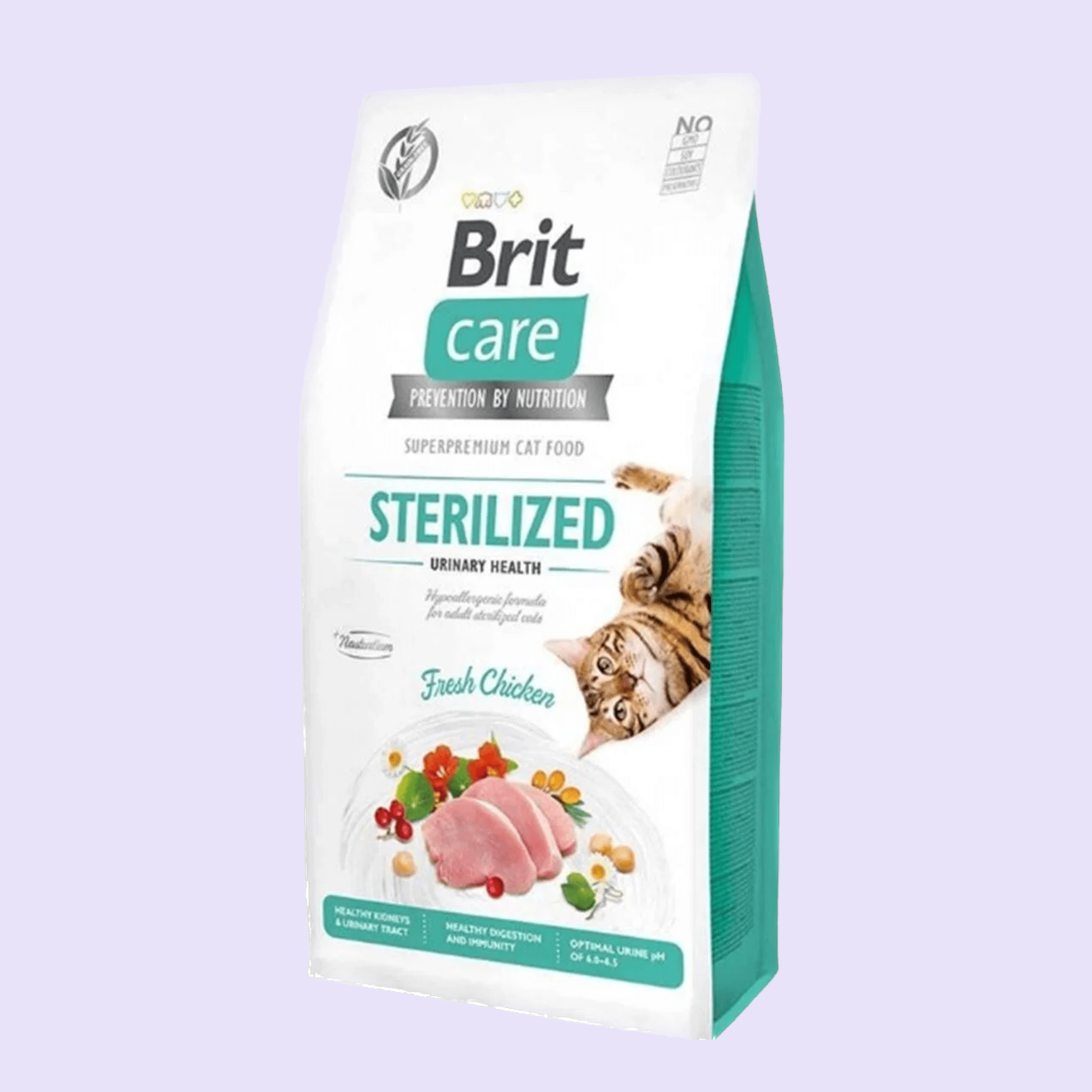 Brit Care Hypo-Allergenic Üriner Sistem Sağlığı için Tahılsız Kısırlaştırılmış Kedi Maması 7 kg