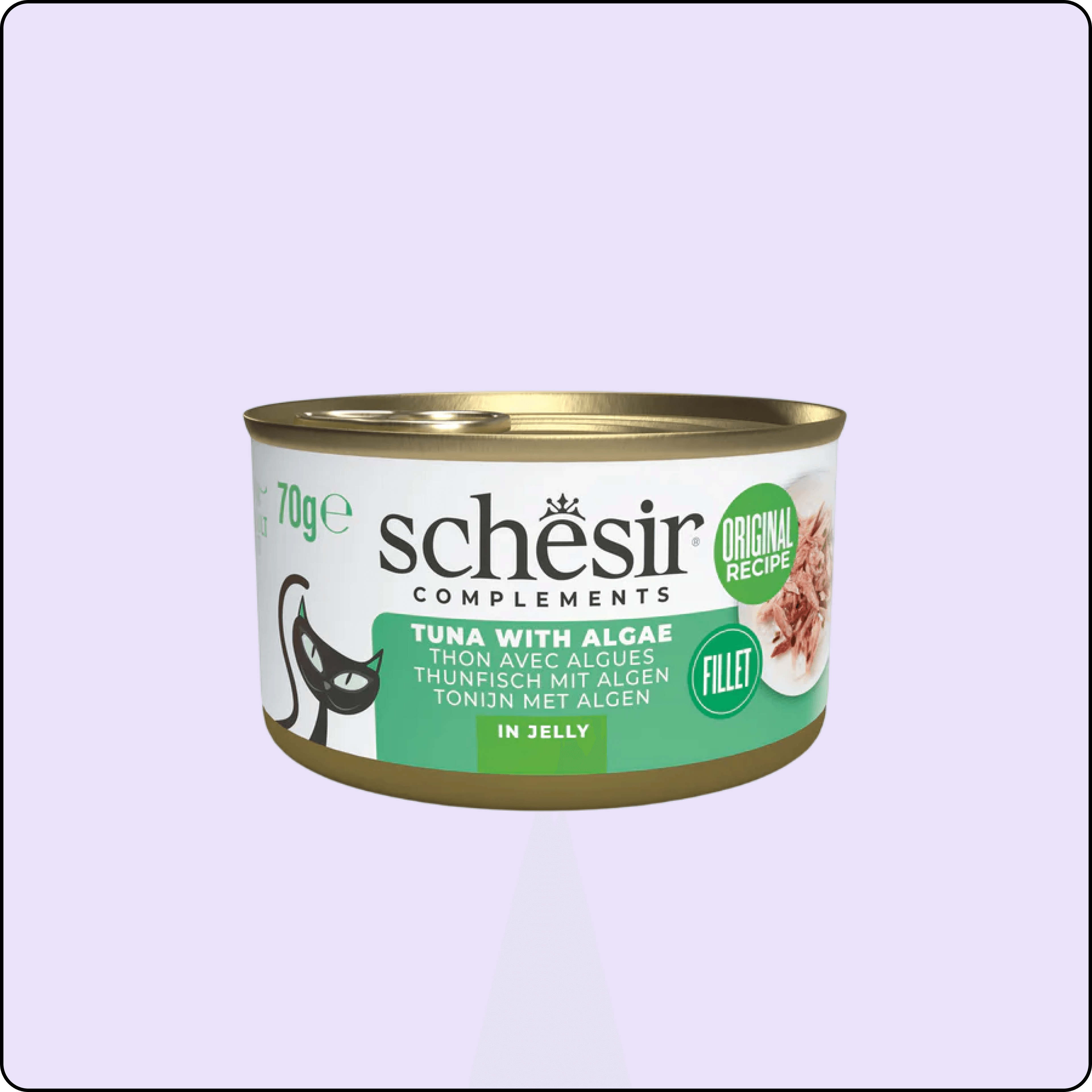 Schesir Ton Balıklı ve Yosunlu Kedi Konservesi 85 gr