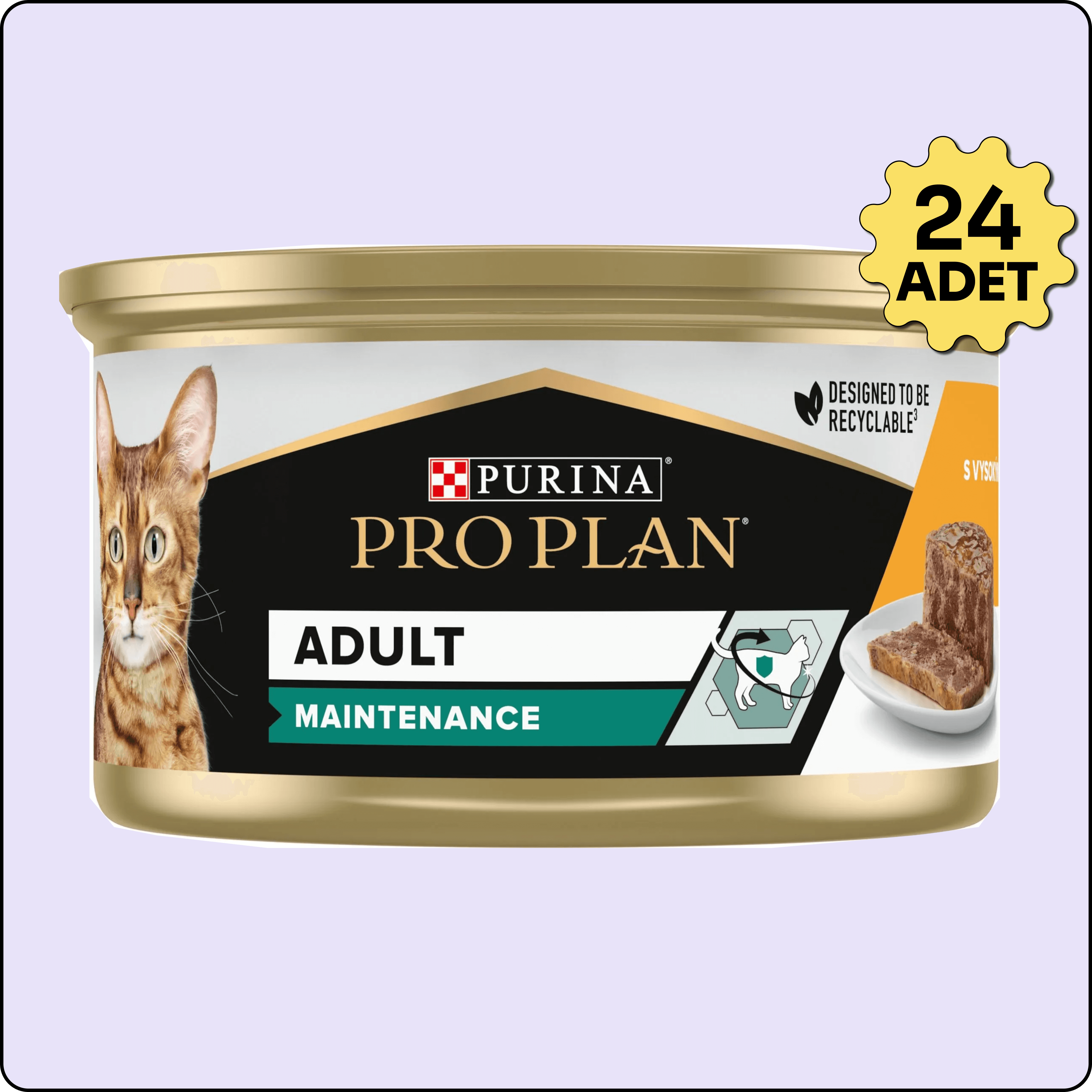 Pro Plan Tavuklu Yetişkin Kedi Konservesi 85 gr 24 Adet