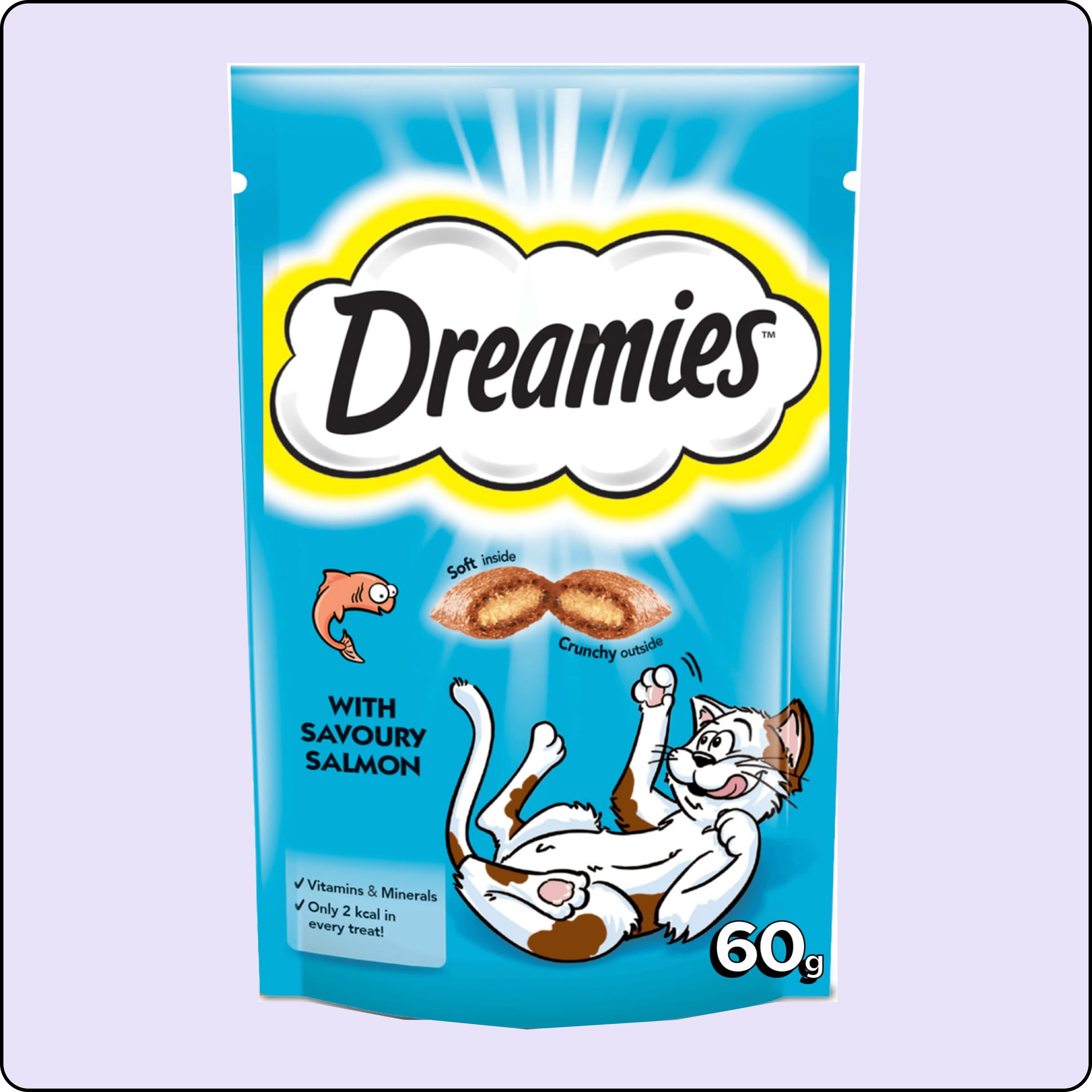 Dreamies İç Dolgulu Somonlu Kedi Ödül Bisküvisi 60 gr