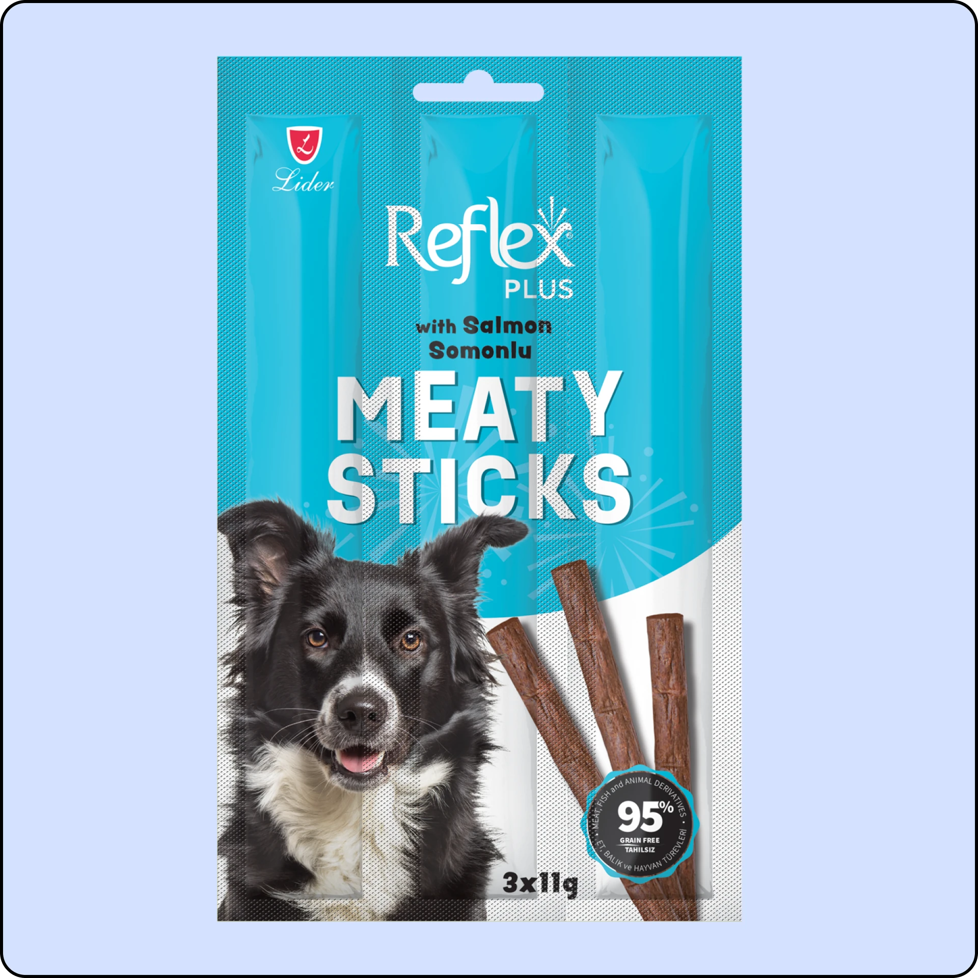 Reflex Plus Somonlu Köpek Ödül Çubuğu 11 gr (3'lü)