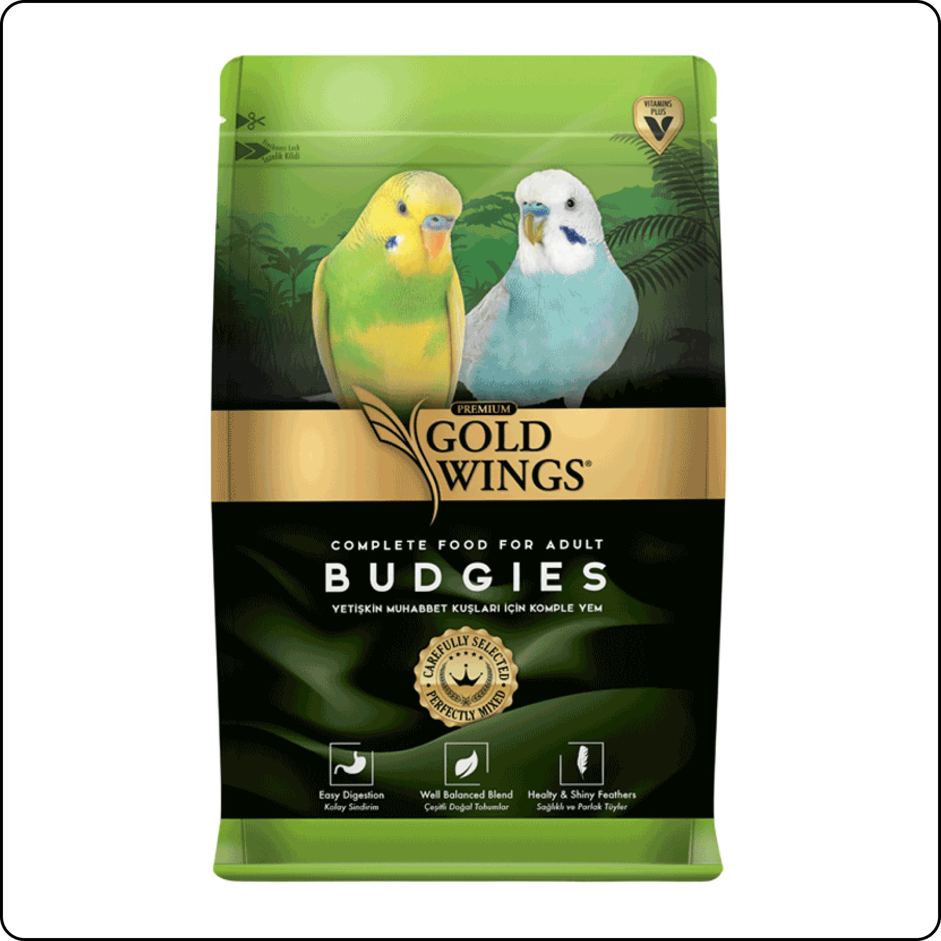 Gold Wings Premium Muhabbet Kuş Yemi 1 kg